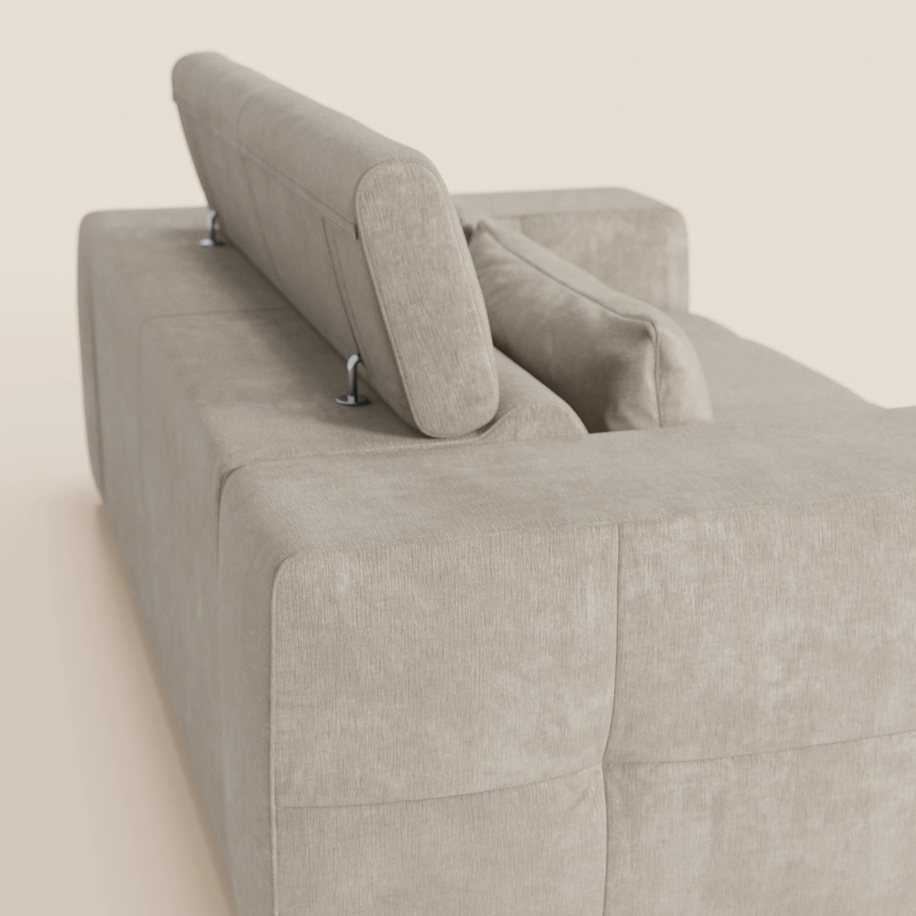 Monarch Divano con Relax Elettrico per allungamento sedute e Poggiatesta Reclinabile in tessuto morbido smacchiabile T31 - divani.store