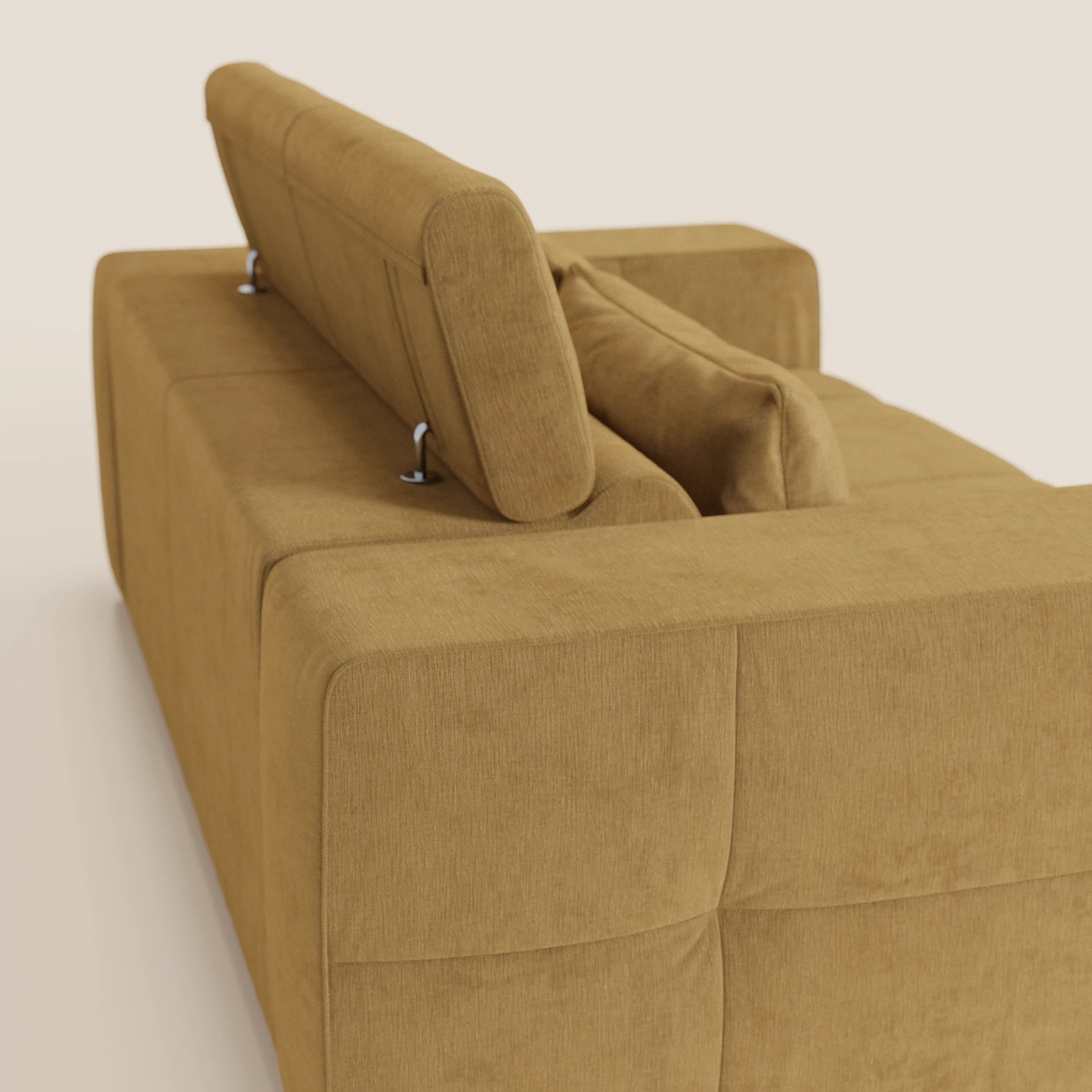 Monarch Divano con Relax Elettrico per allungamento sedute e Poggiatesta Reclinabile in tessuto morbido smacchiabile T31 - divani.store