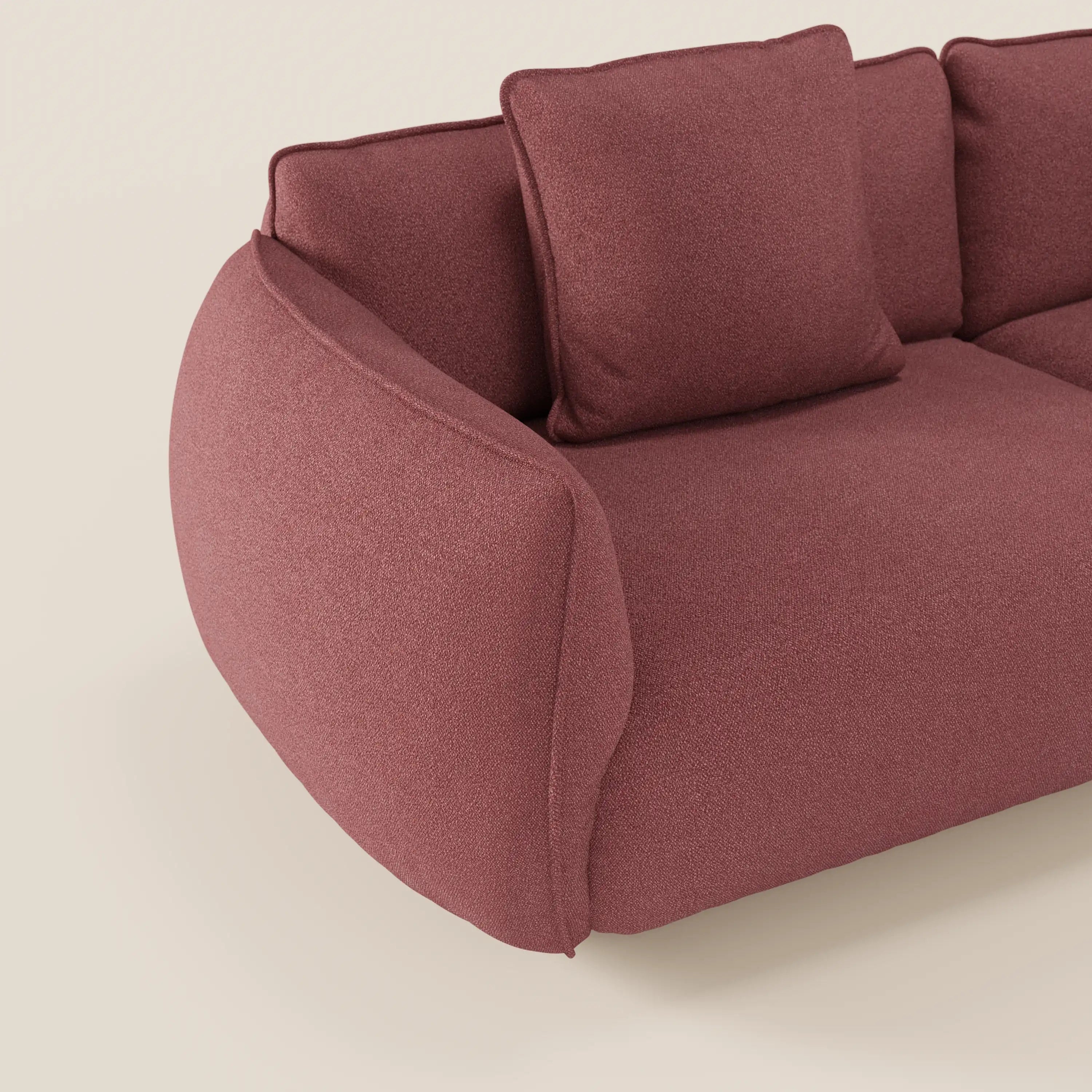 Nimbus divano lineare modulare a 3 sedute componibile in morbido tessuto T33 - divani.store