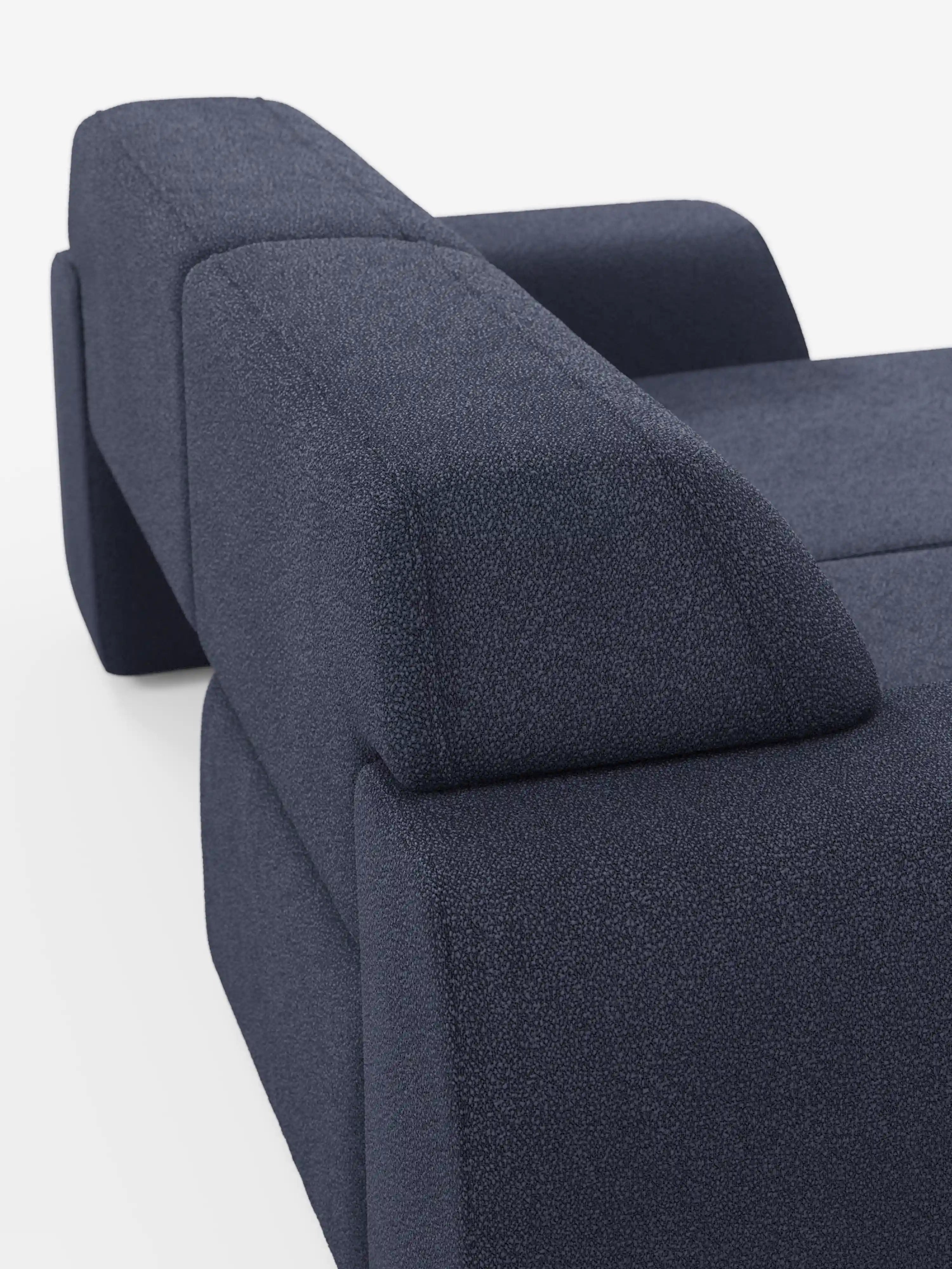 Orbit 2- and 3-seater sofa with sliding seats - fully removable cover in stain-resistant cotton-effect fabric T33