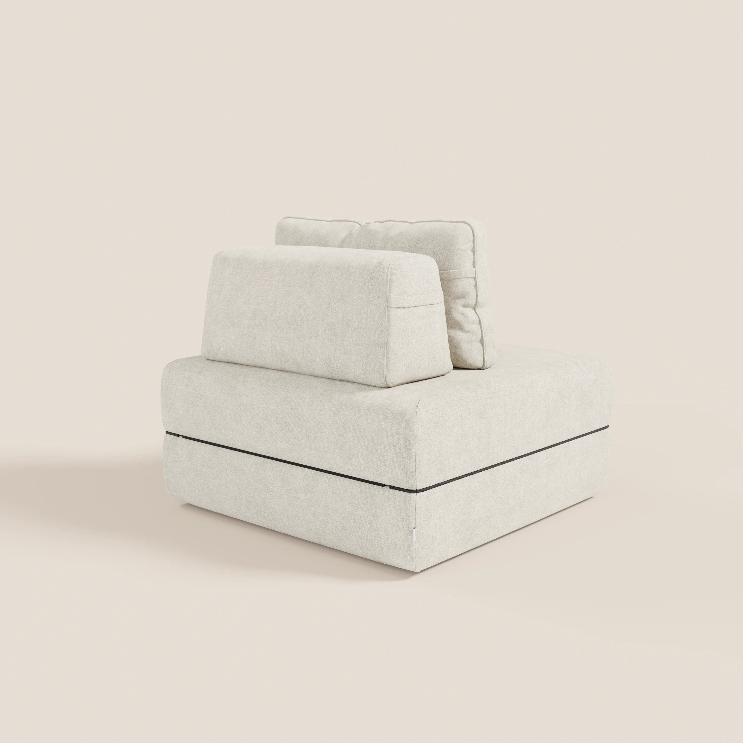 Rift poltrona letto con materasso alto 22 cm e memory foam - schienale mobile e tessuto smacchiabile T31 - divani.store