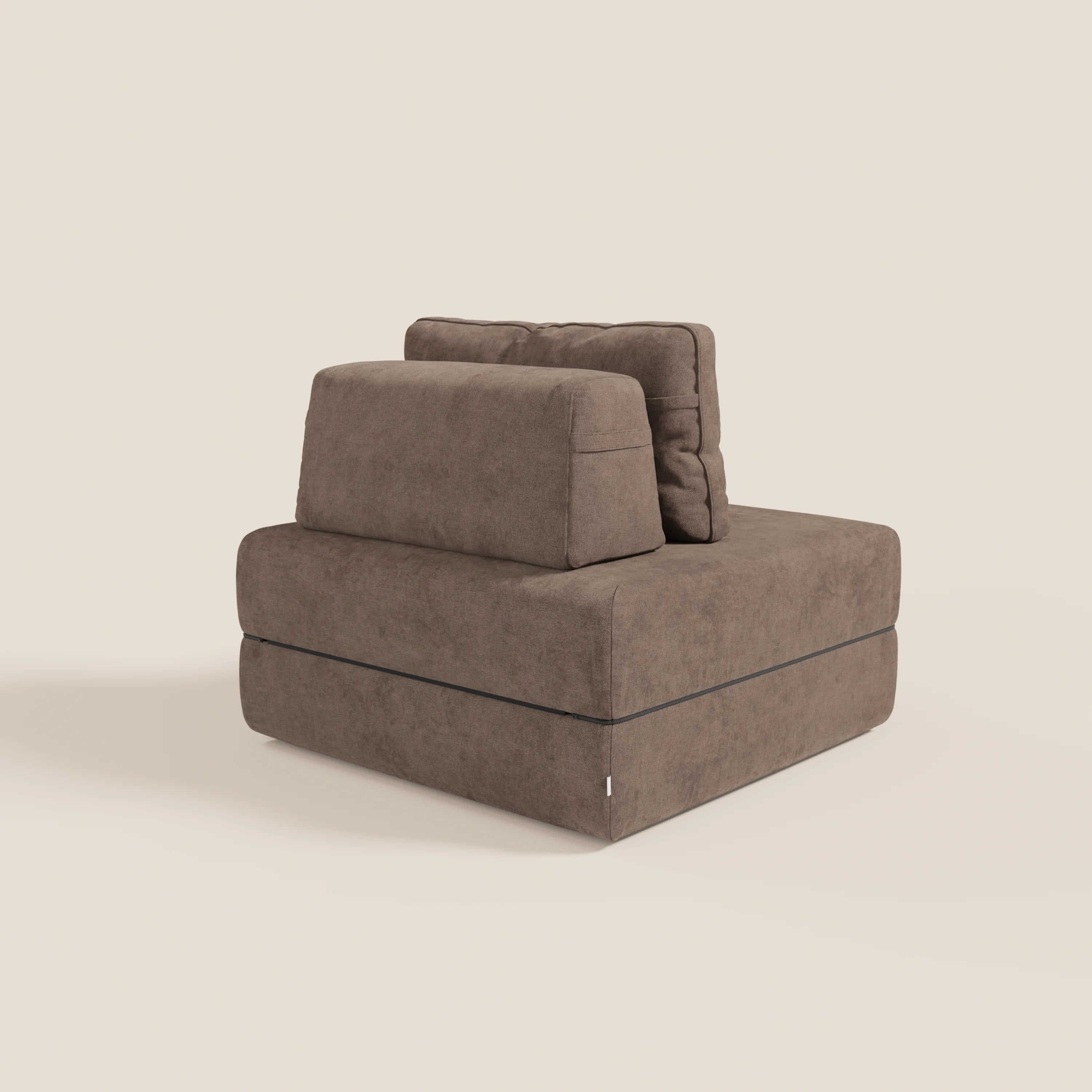 Rift poltrona letto con materasso alto 22 cm e memory foam - schienale mobile e tessuto smacchiabile T31 - divani.store