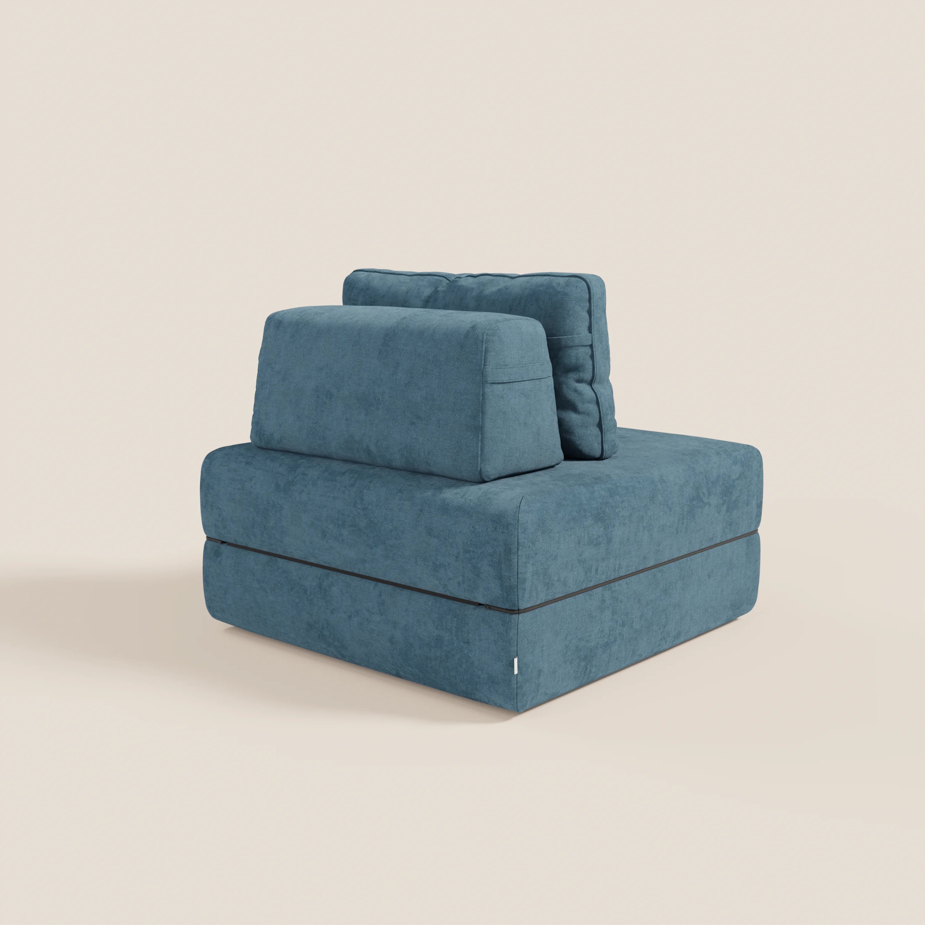 Rift poltrona letto con materasso alto 22 cm e memory foam - schienale mobile e tessuto smacchiabile T31 - divani.store
