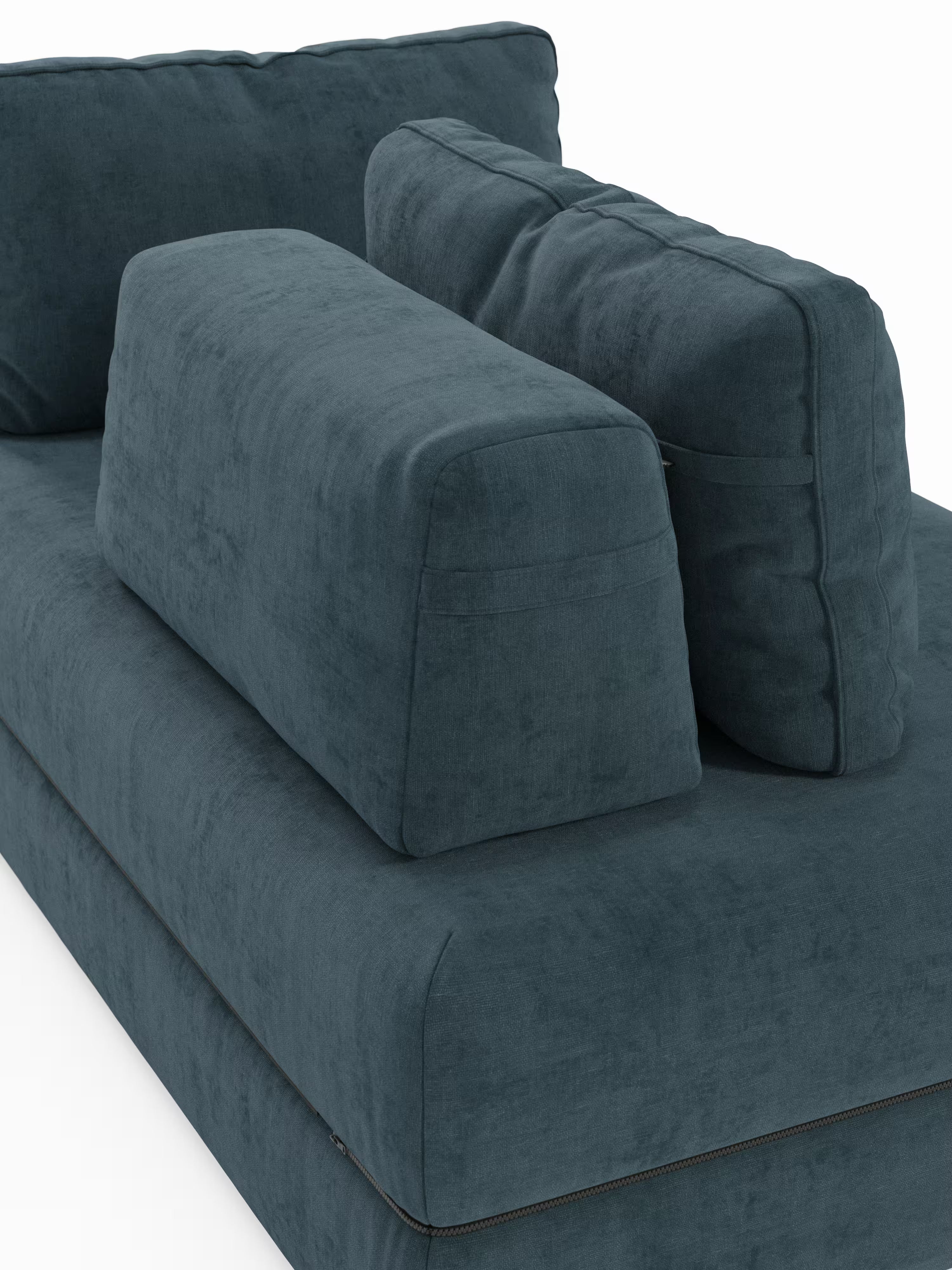 Rift divano letto matrimoniale 2 posti e 3 posti con schienali mobili - materasso alto 24 cm e memory foam in tessuto smacchiabile T31