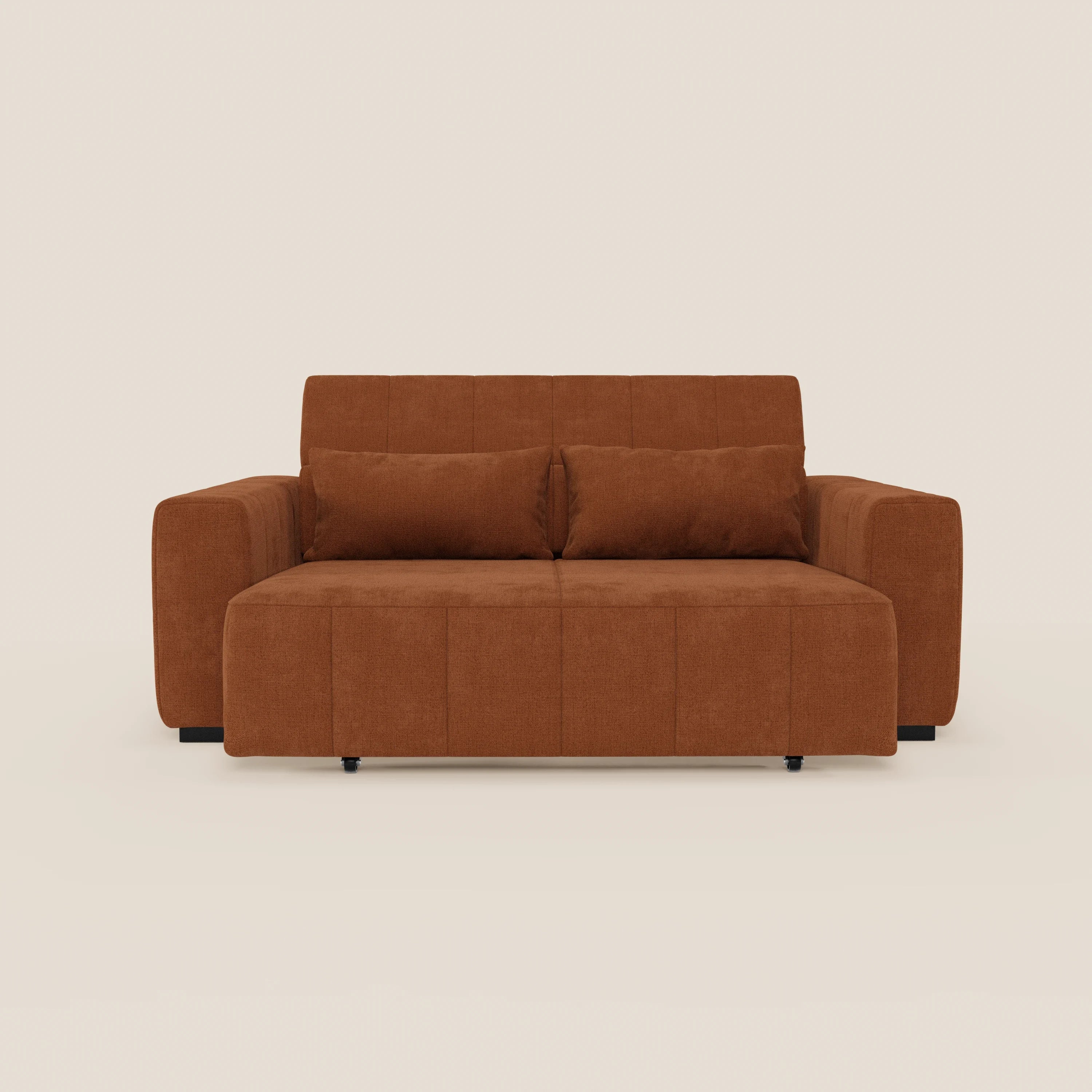 Doric divano 3 posti con sedute allungabili tramite relax elettrico - poggiatesta reclinabile in tessuto smacchiabile T23 - divani.store