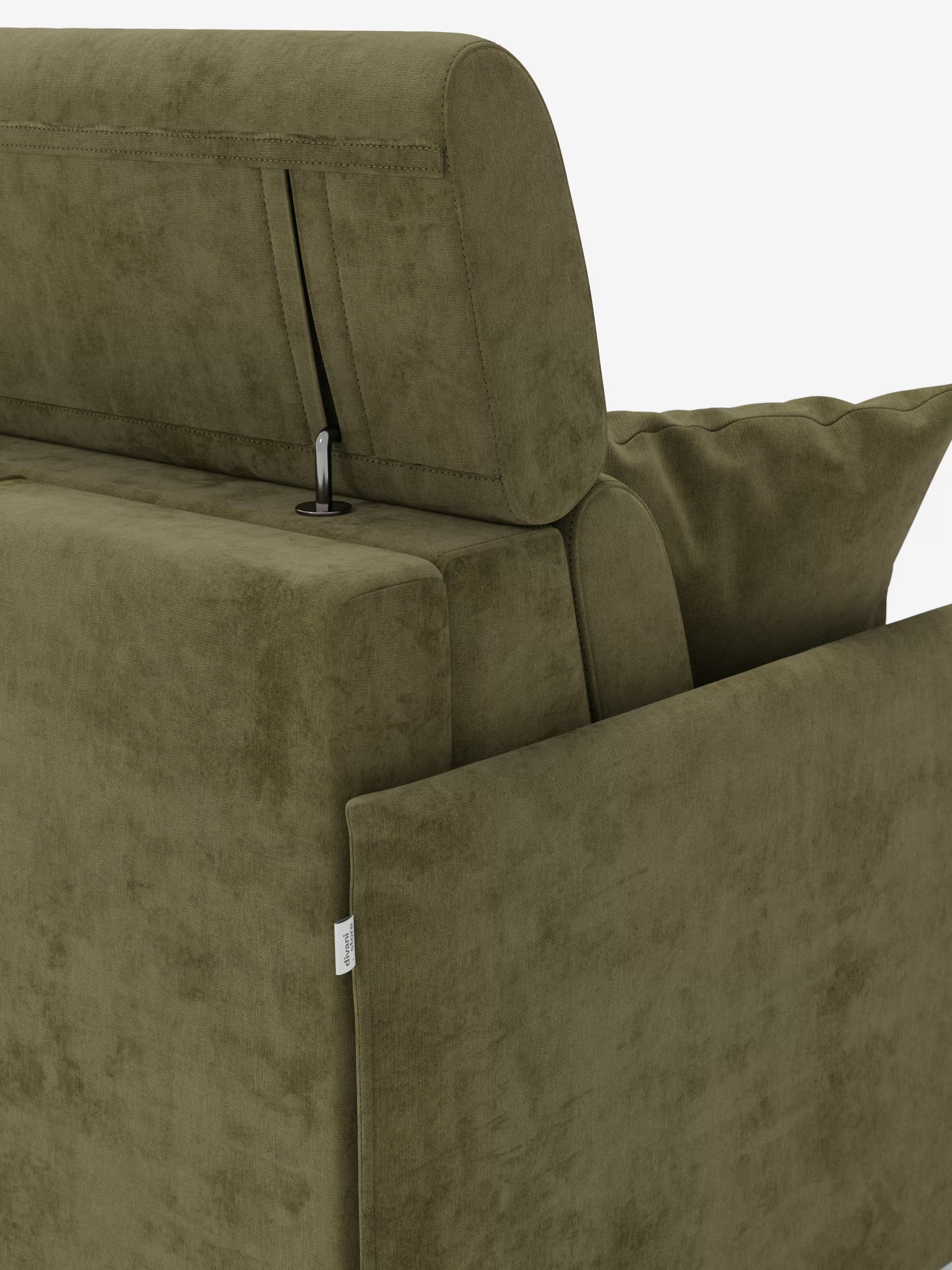 Miryam sofá cama esquinero compacto - reposacabezas reclinables y chaise longue con almacenaje en tejido antimanchas T31