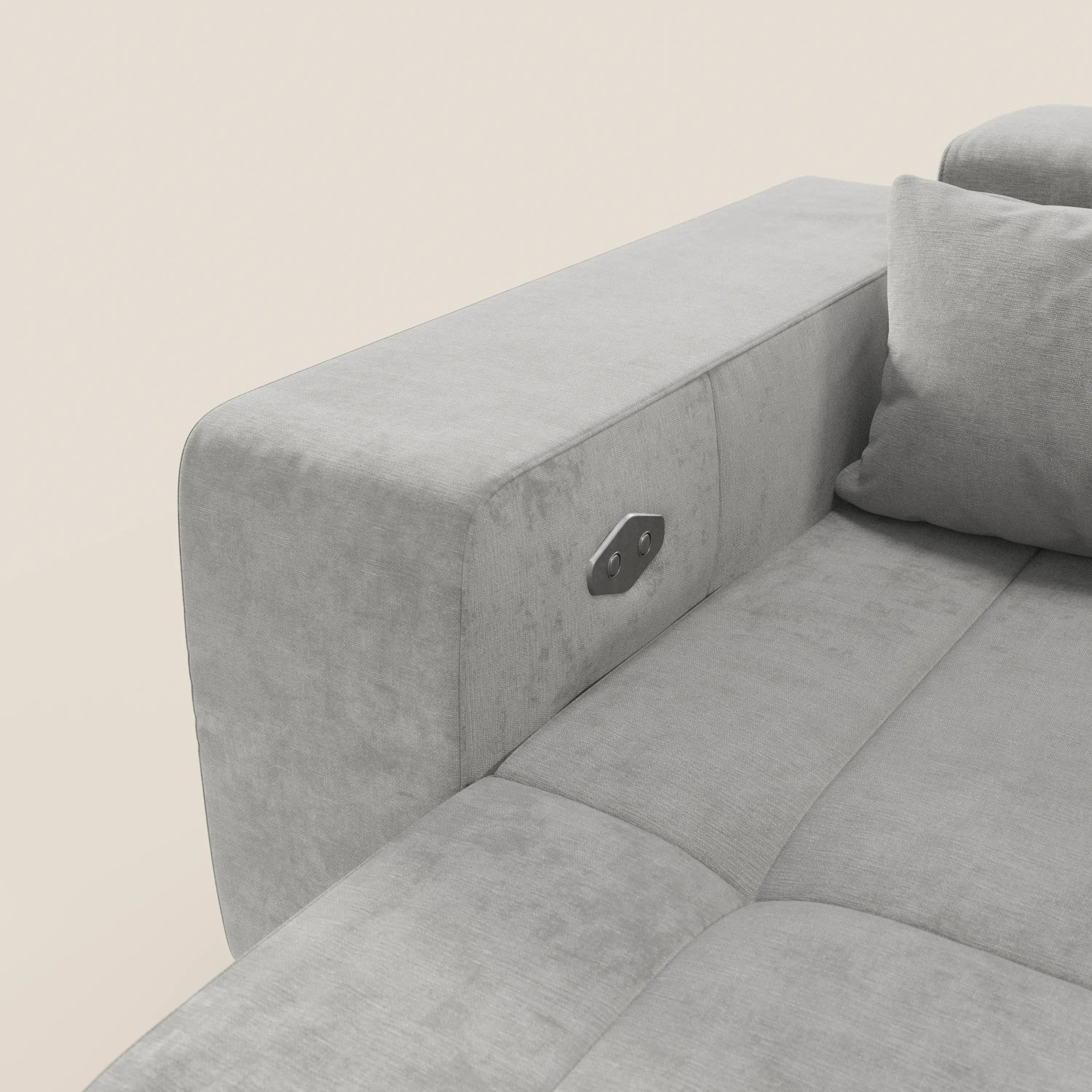 Monarch Divano con Relax Elettrico per allungamento sedute e Poggiatesta Reclinabile in tessuto morbido smacchiabile T31 - divani.store