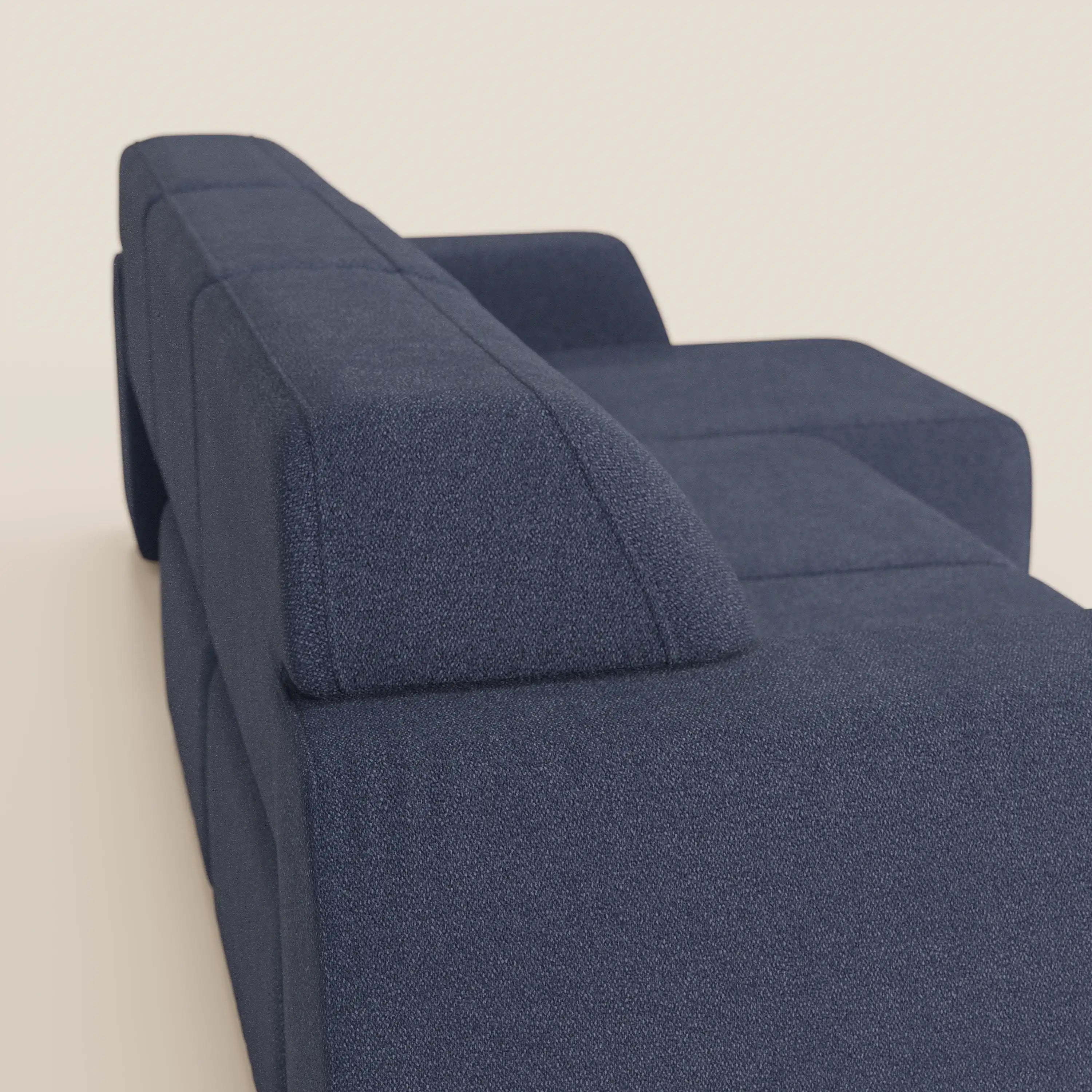 Orbit divano con 3 sedute scorrevoli e allungabili in tessuto effetto cotone smacchiabile T33 - divani.store