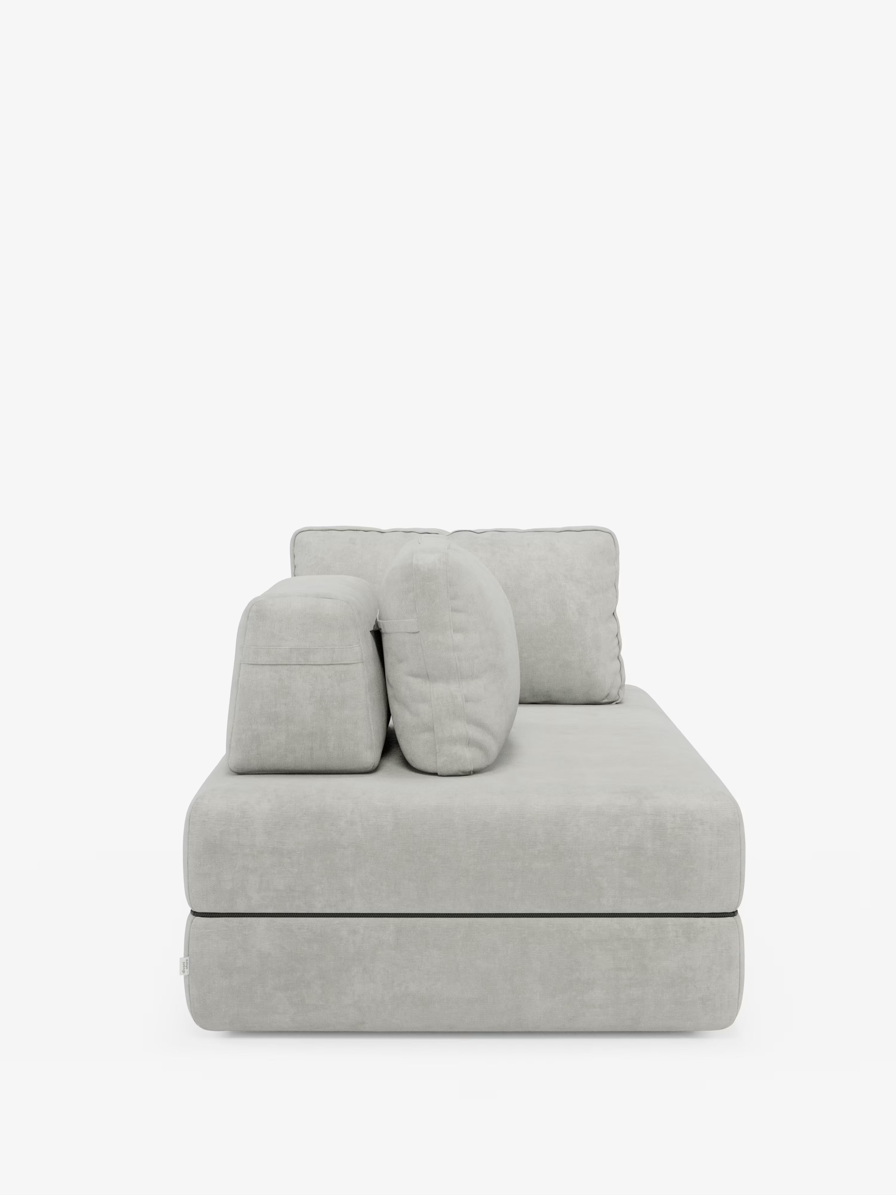 Rift divano letto matrimoniale 2 posti e 3 posti con schienali mobili - materasso alto 24 cm e memory foam in tessuto smacchiabile T31