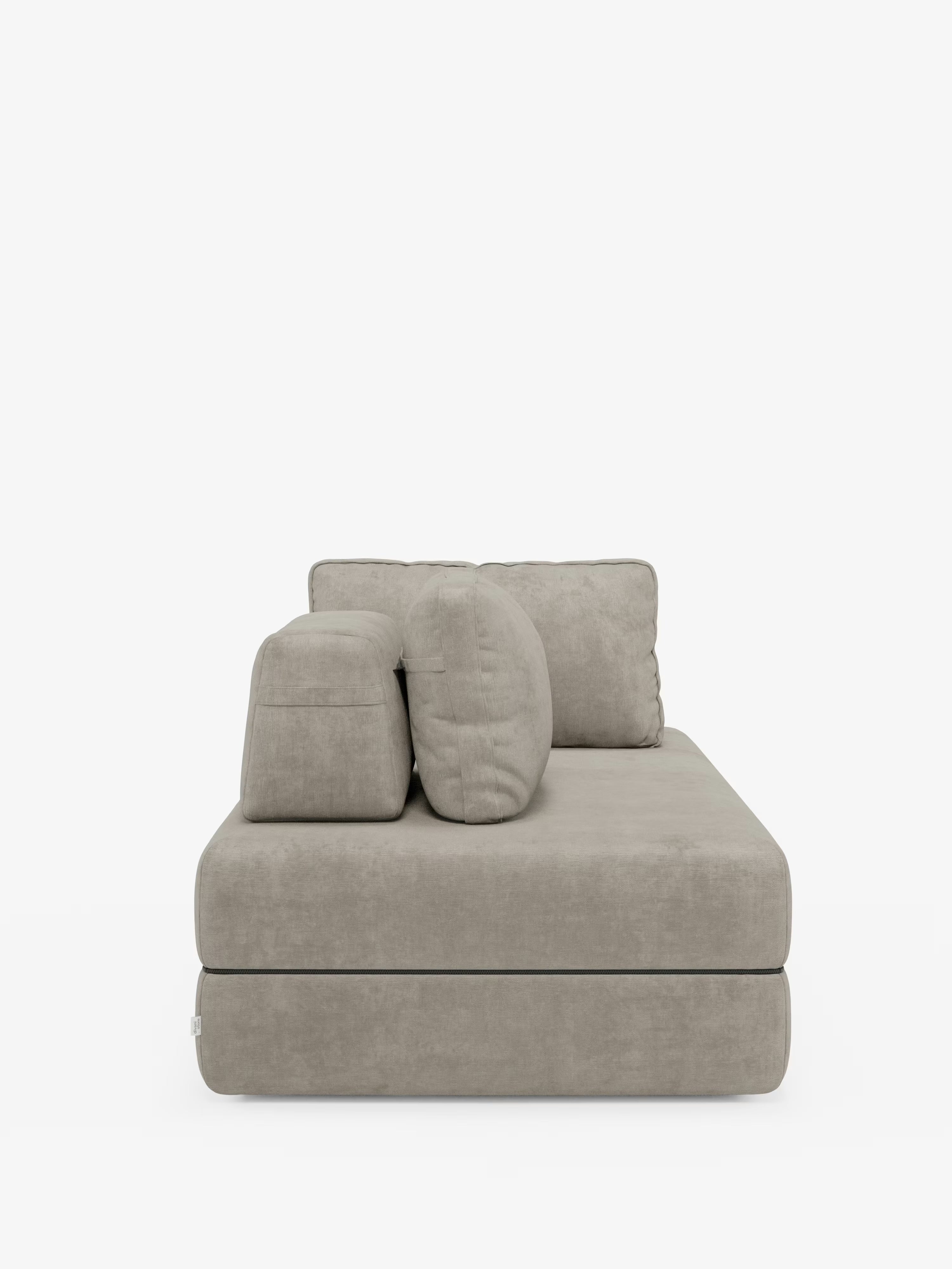 Rift divano letto matrimoniale 2 posti e 3 posti con schienali mobili - materasso alto 24 cm e memory foam in tessuto smacchiabile T31