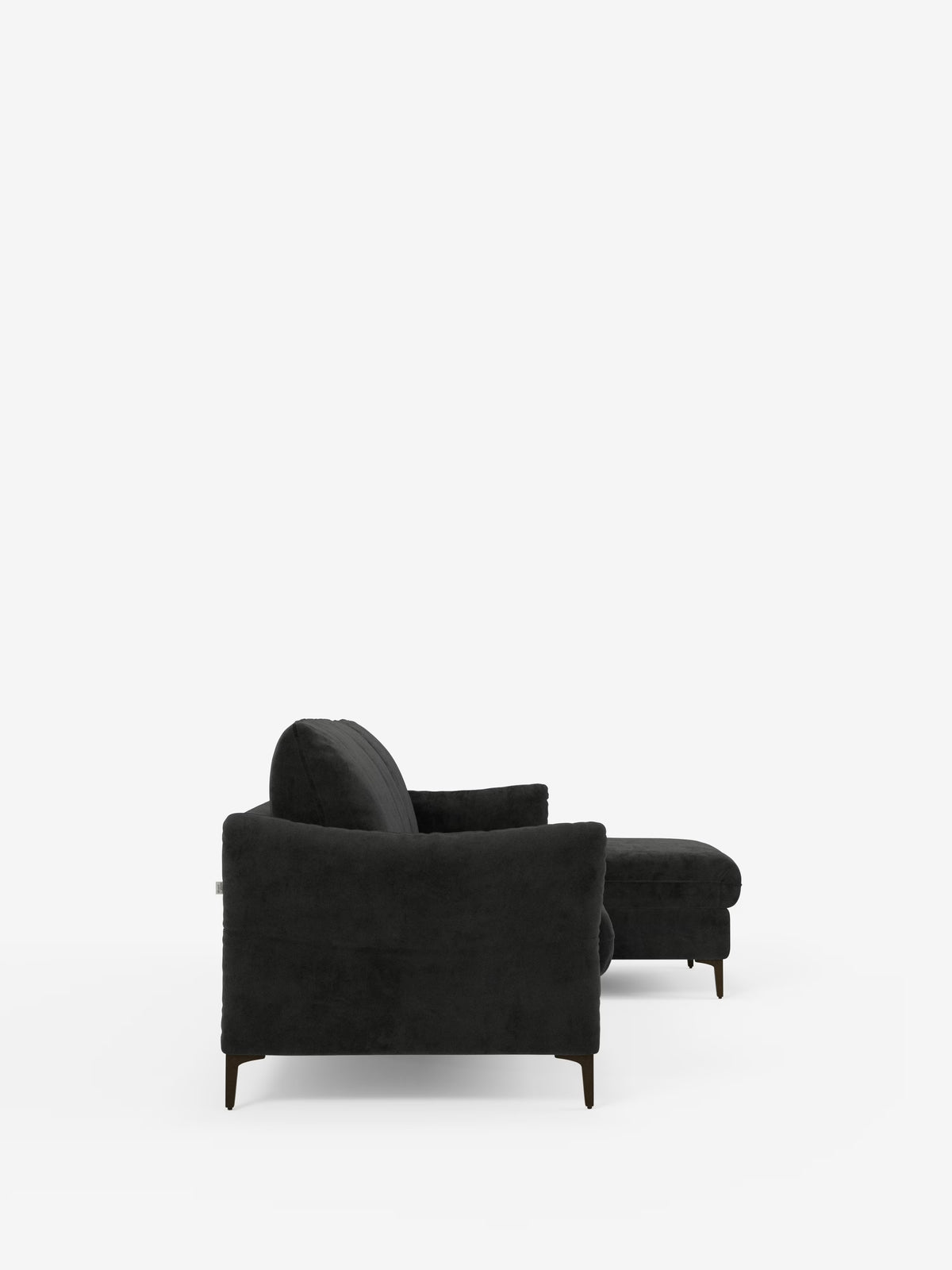 Dalia divano letto con penisola contenitore e materasso alto 18 cm - piedini alti e tessuto smacchiabile T30