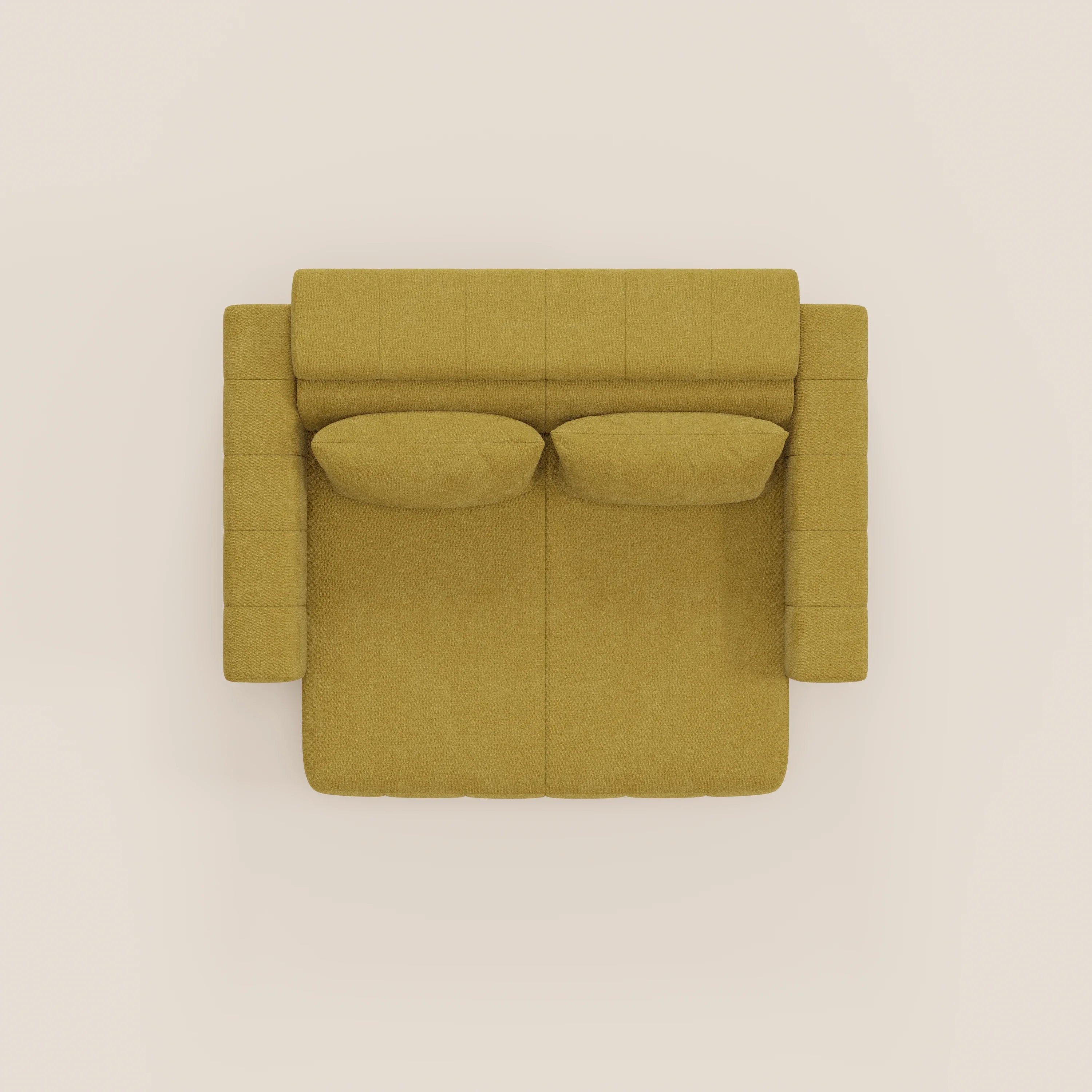 Doric divano 3 posti con sedute allungabili tramite relax elettrico - poggiatesta reclinabile in tessuto smacchiabile T23 - divani.store