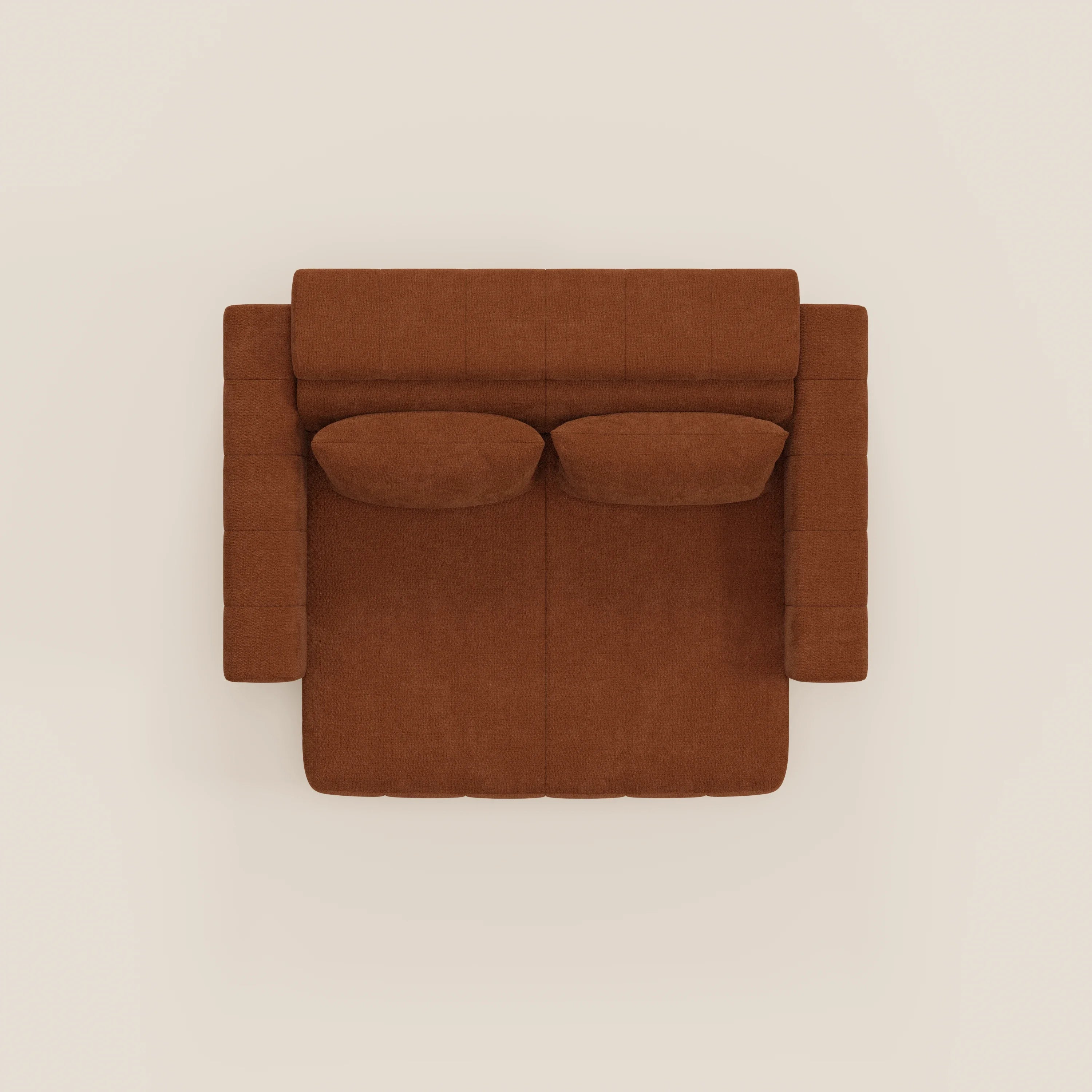 Doric divano 3 posti con sedute allungabili tramite relax elettrico - poggiatesta reclinabile in tessuto smacchiabile T23 - divani.store