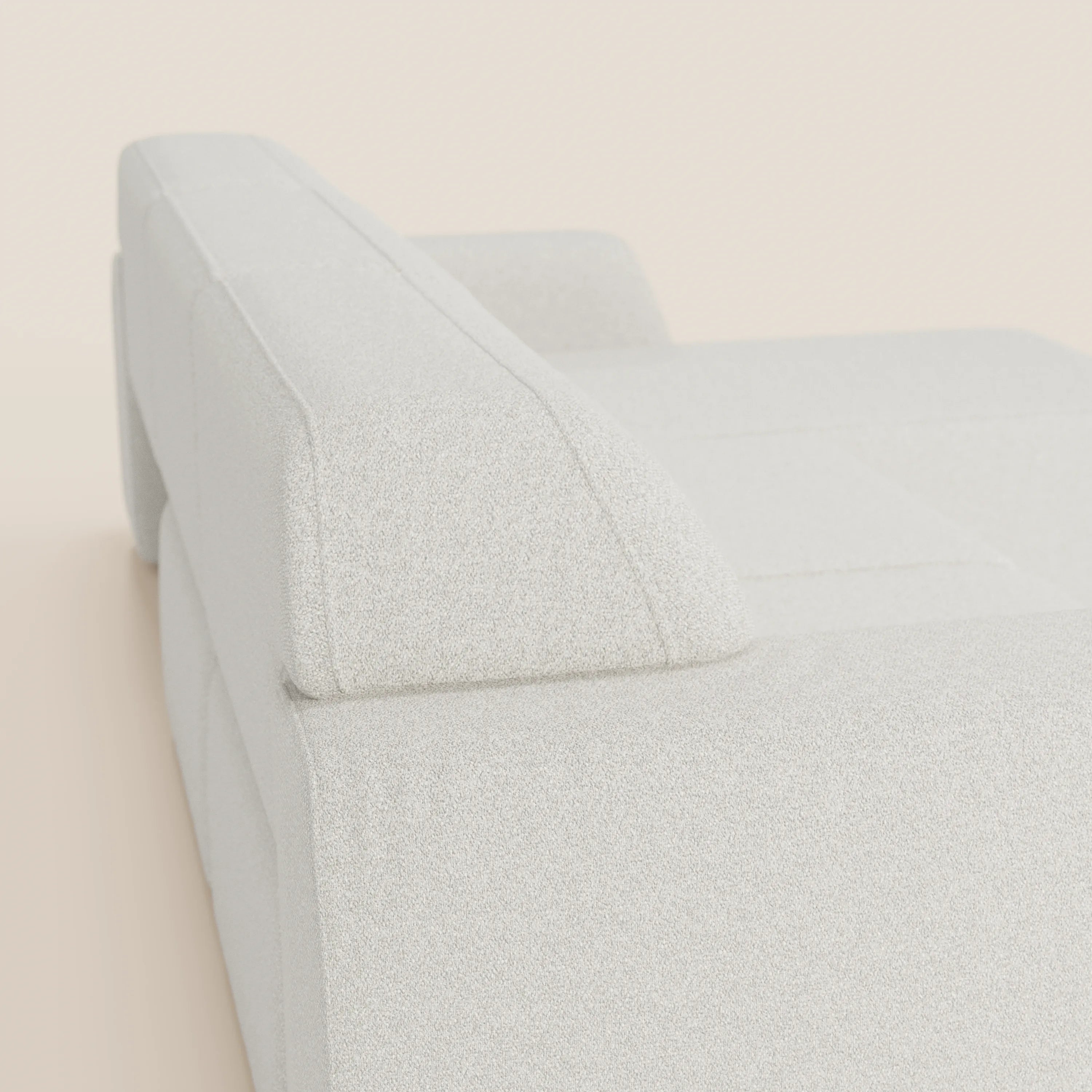 Orbit Divano angolare con penisola reversibile e tutte le sedute allungabili in tessuto smacchiabile effetto cotone T33 - divani.store