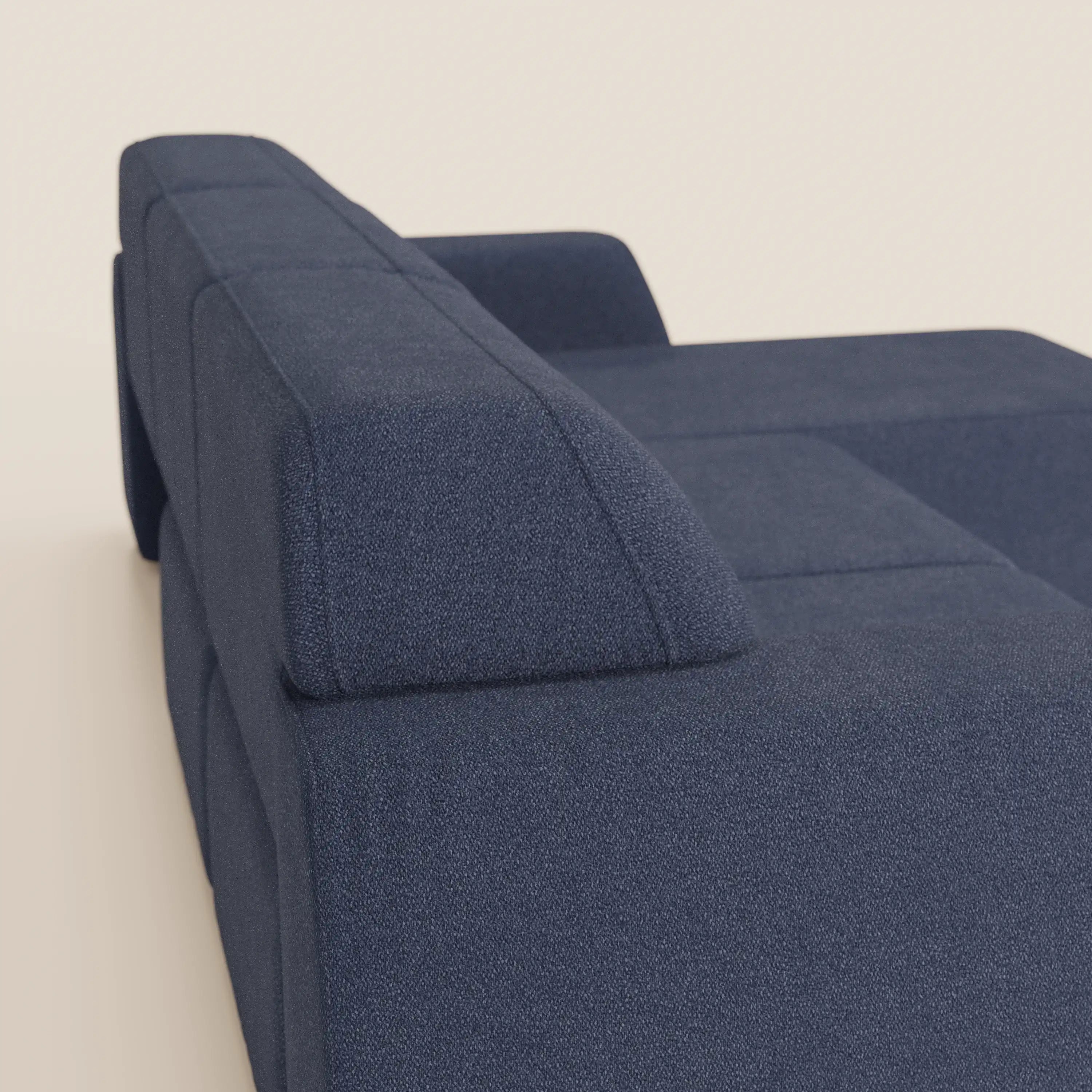 Orbit Divano angolare con penisola reversibile e tutte le sedute allungabili in tessuto smacchiabile effetto cotone T33 - divani.store