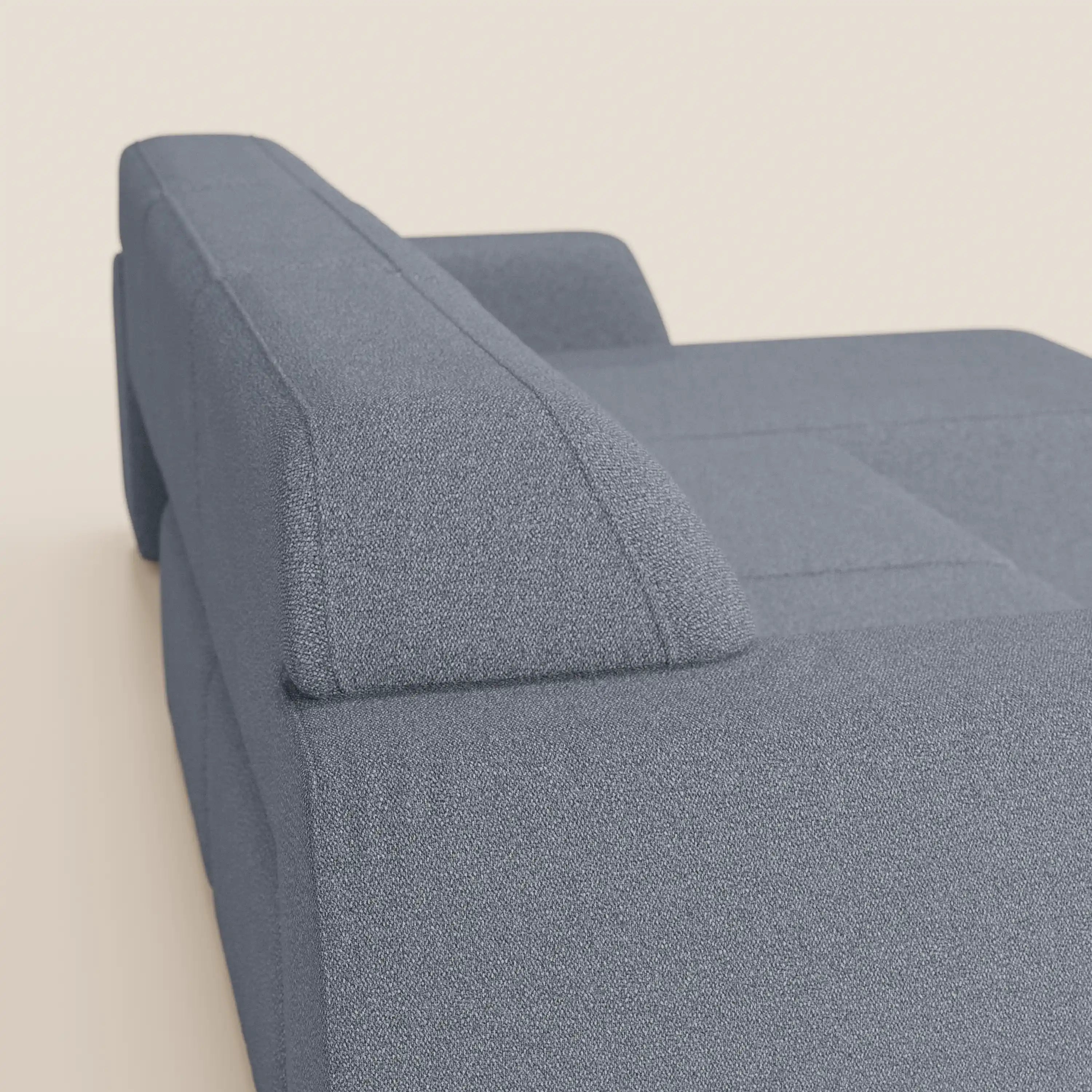 Orbit Divano angolare con penisola reversibile e tutte le sedute allungabili in tessuto smacchiabile effetto cotone T33 - divani.store