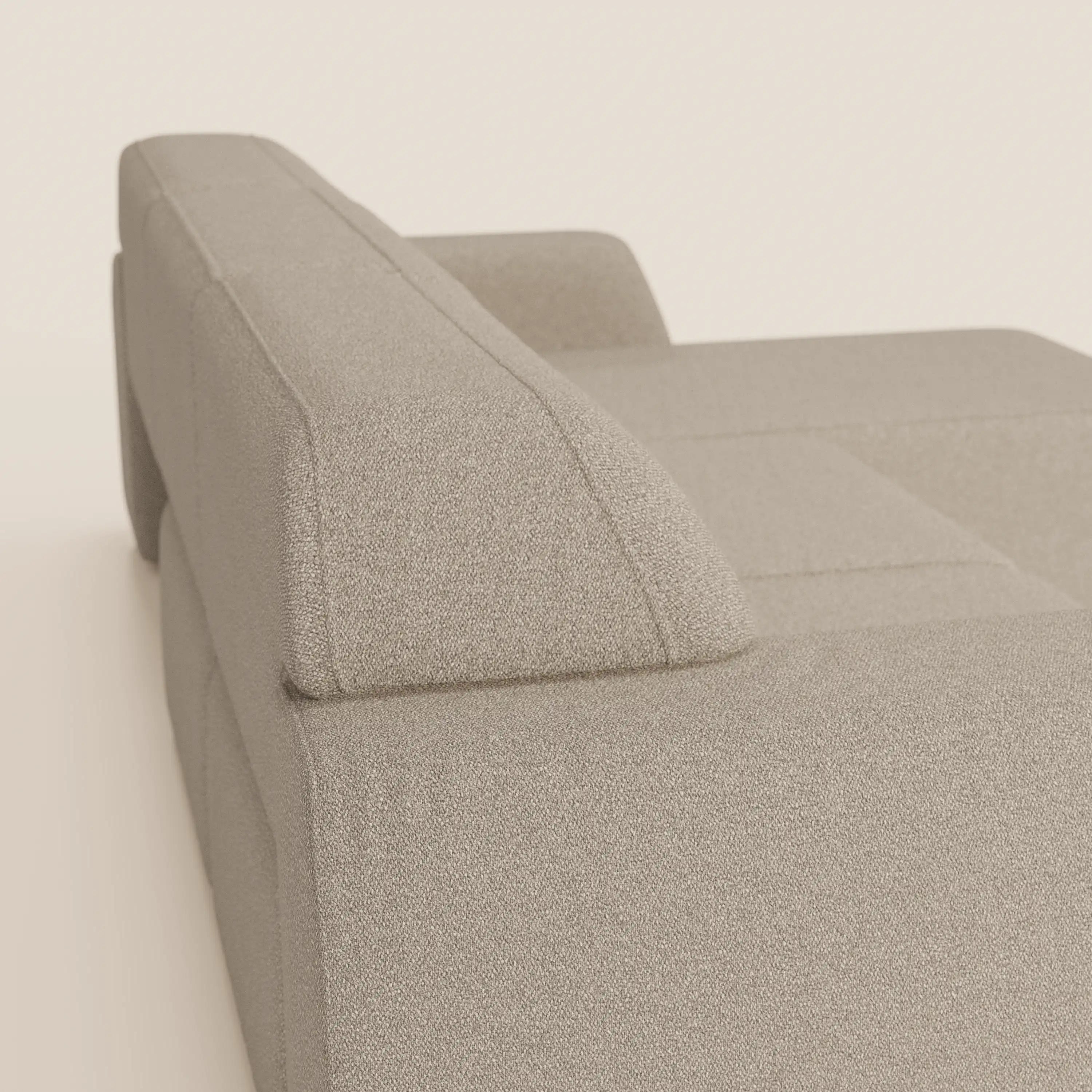 Orbit Divano angolare con penisola reversibile e tutte le sedute allungabili in tessuto smacchiabile effetto cotone T33 - divani.store