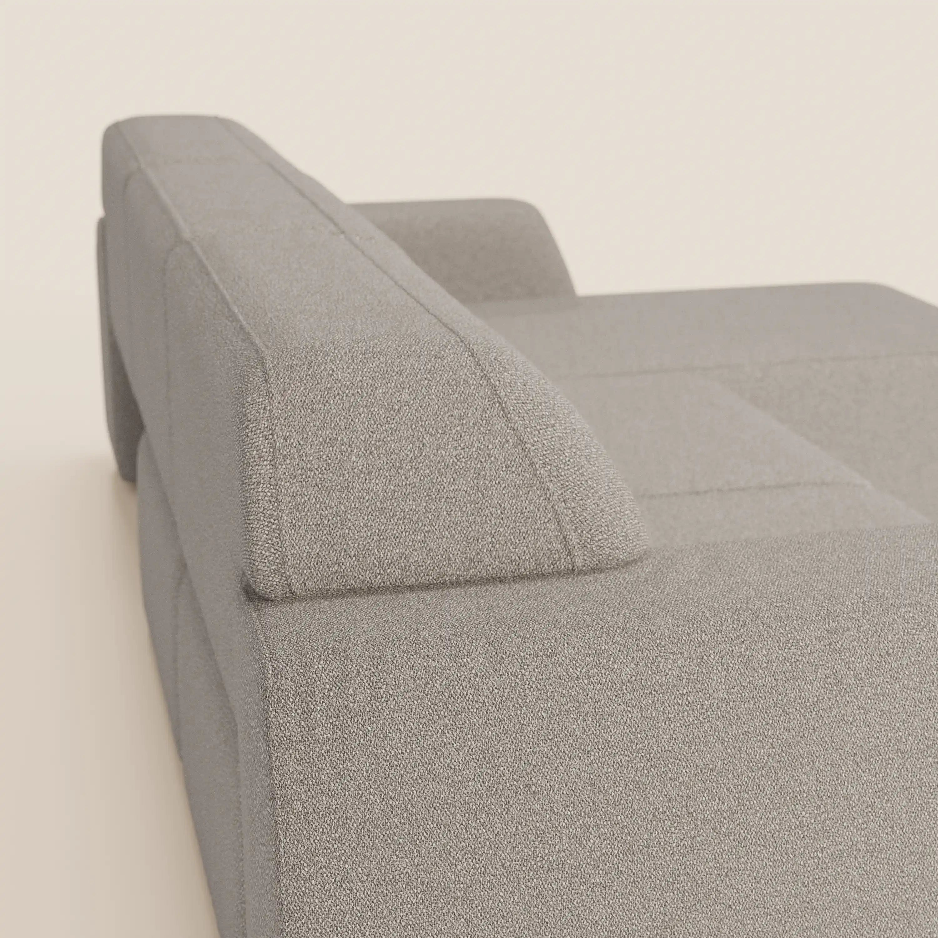 Orbit Divano angolare con penisola reversibile e tutte le sedute allungabili in tessuto smacchiabile effetto cotone T33 - divani.store