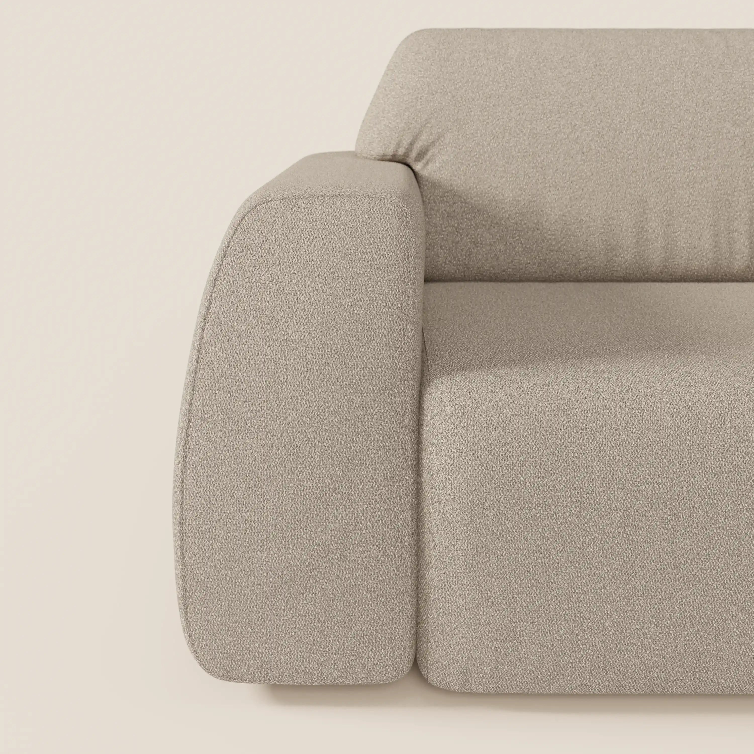 Orbit divano con 3 sedute scorrevoli e allungabili in tessuto effetto cotone smacchiabile T33 - divani.store