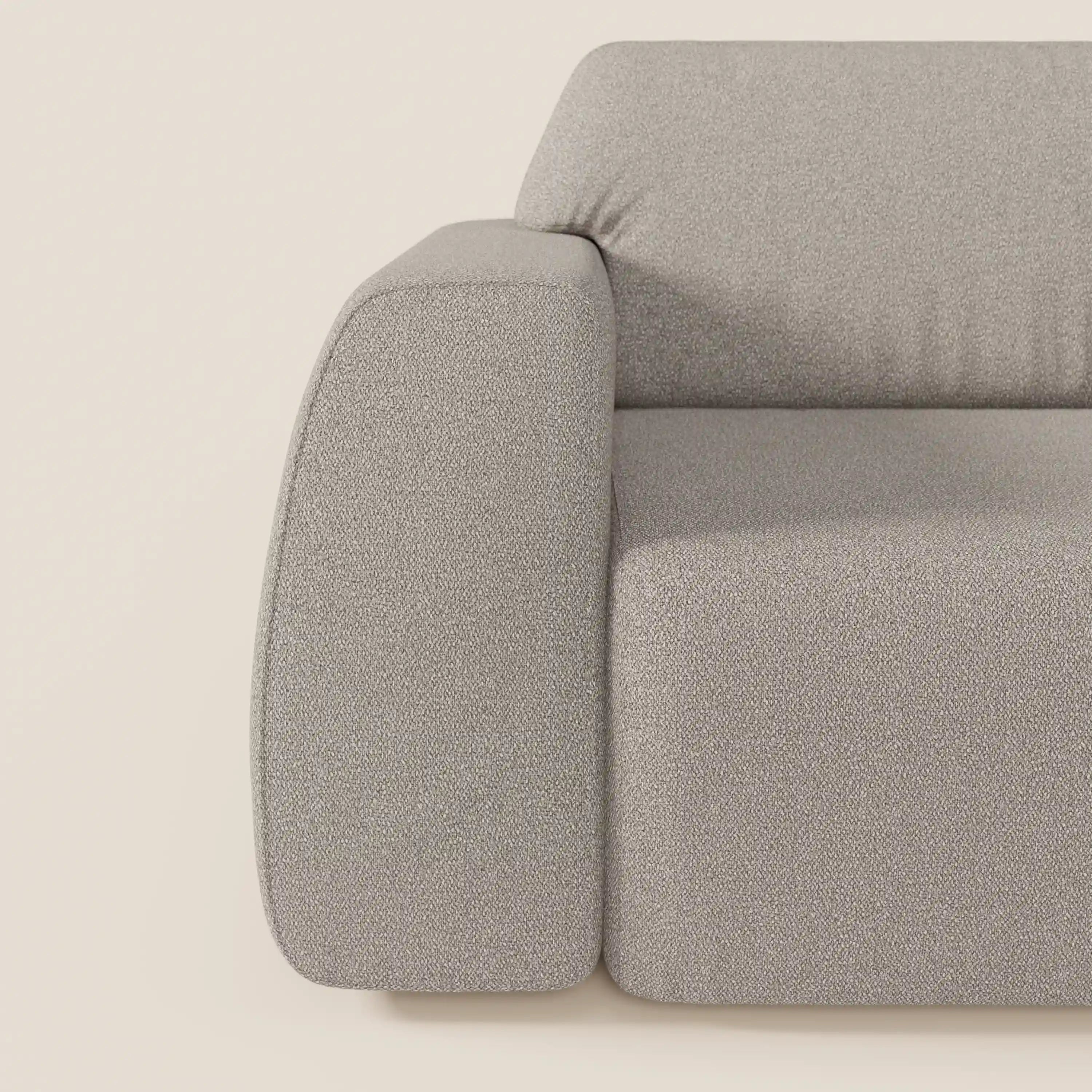 Orbit divano con 3 sedute scorrevoli e allungabili in tessuto effetto cotone smacchiabile T33 - divani.store
