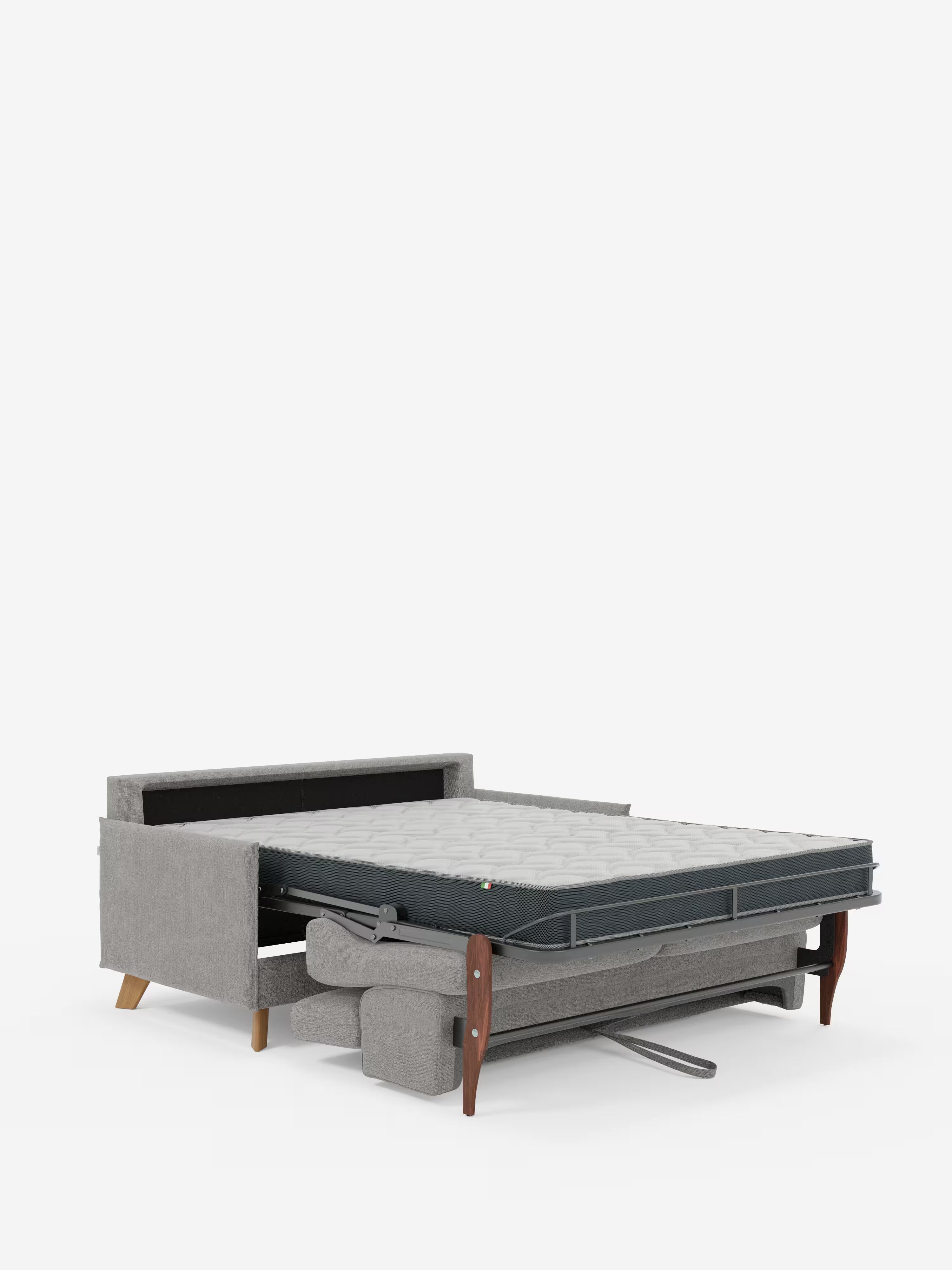 Sole Schlafsofa mit Matratze und verstellbaren Kopfstützen – elegantes Design, 100 % abziehbarer Bezug aus fleckenabweisendem Stoff T23