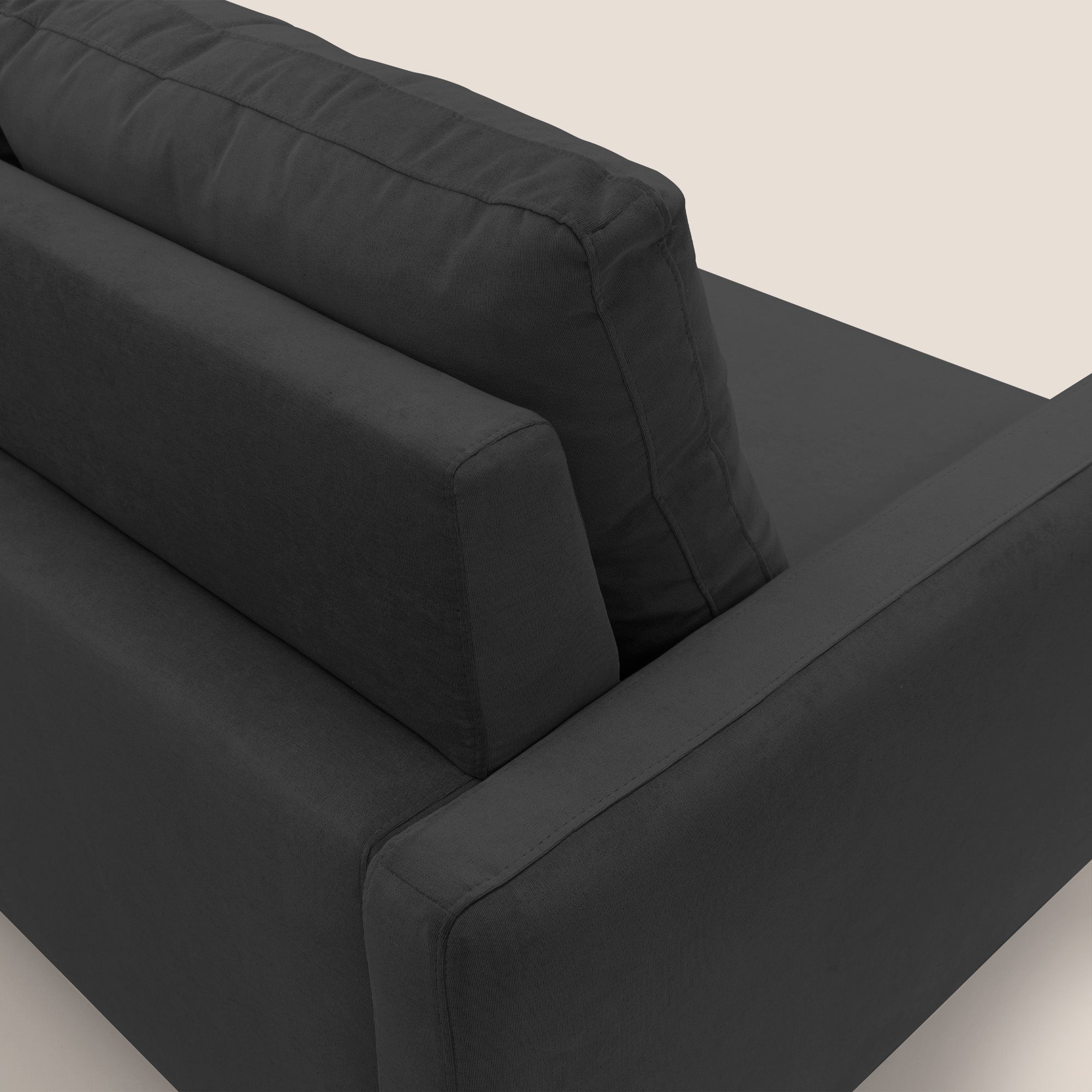 Matisse Divano angolare con sedute scorrevoli in tessuto morbido smacchiabile T17 - divani.store