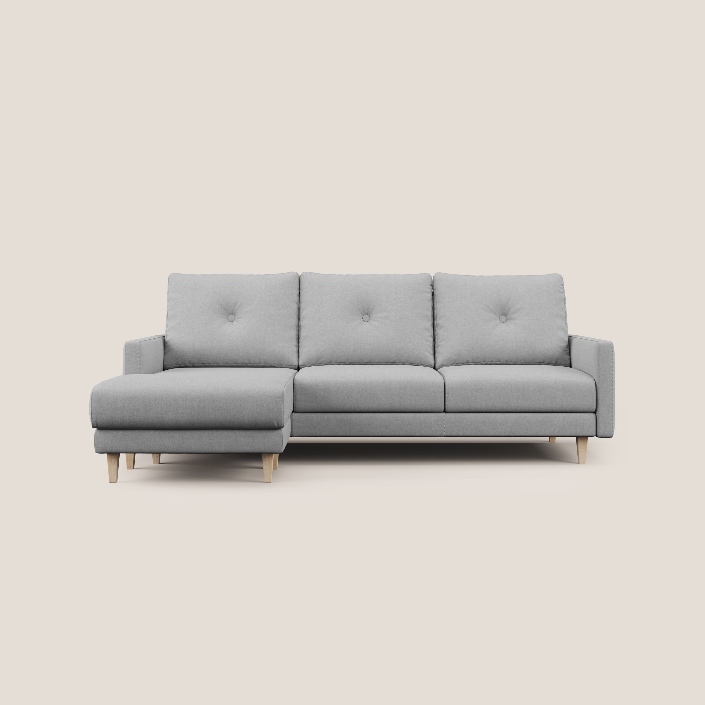 Matisse Divano angolare con sedute scorrevoli in tessuto morbido smacchiabile T17 - divani.store