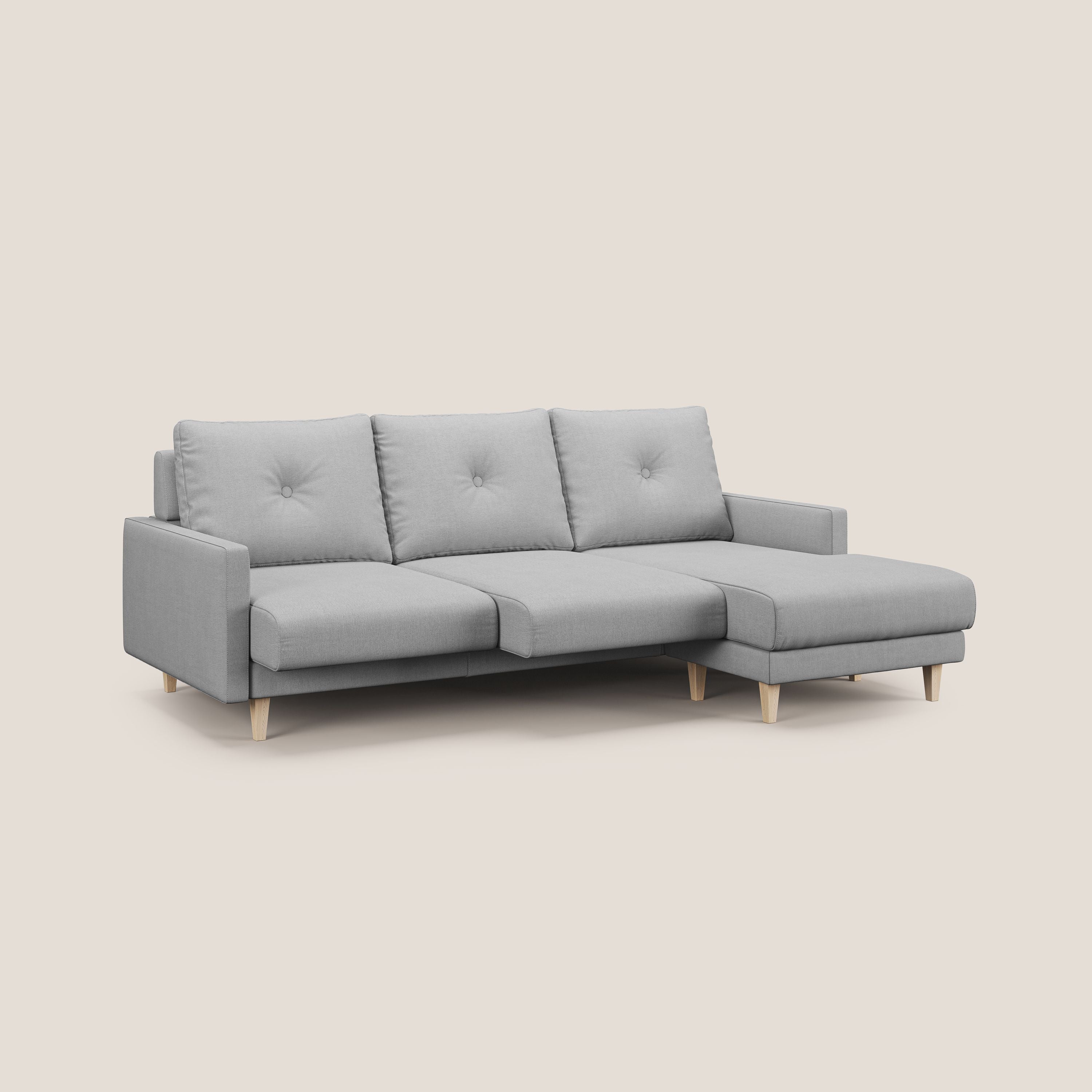 Matisse Divano angolare con sedute scorrevoli in tessuto morbido smacchiabile T17 - divani.store