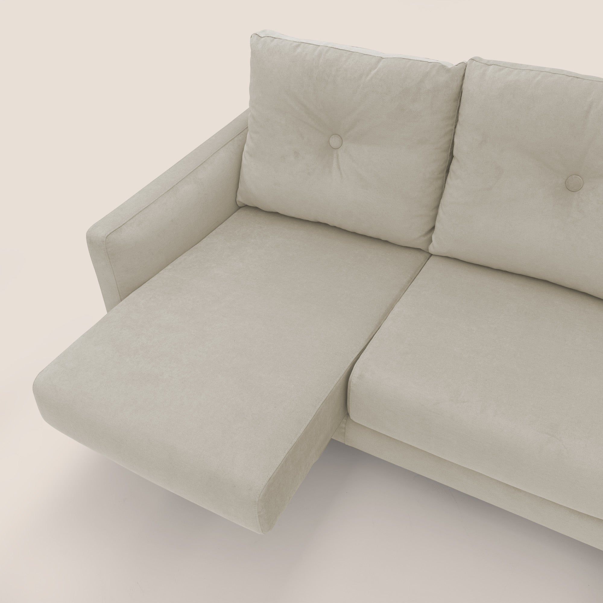 Matisse Divano angolare con sedute scorrevoli in tessuto morbido smacchiabile T17 - divani.store