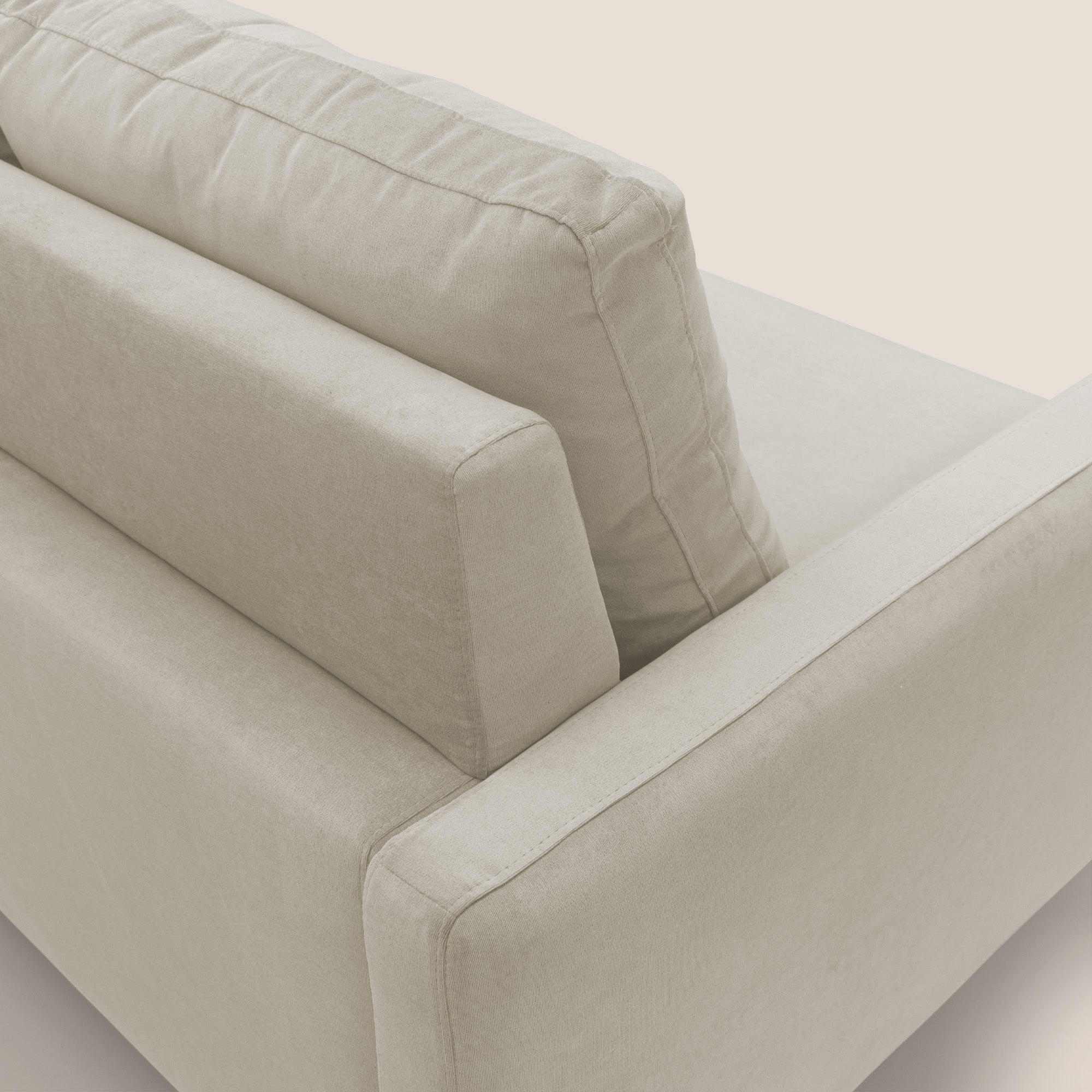 Matisse Divano angolare con sedute scorrevoli in tessuto morbido smacchiabile T17 - divani.store