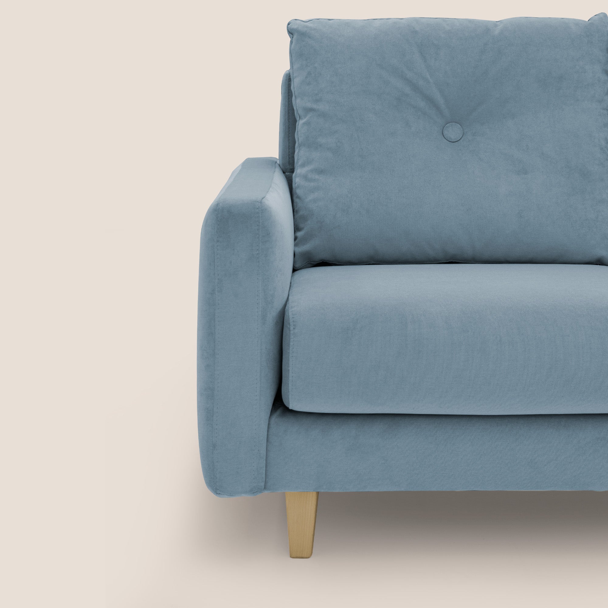 Matisse Divano angolare con sedute scorrevoli in tessuto morbido smacchiabile T17 - divani.store