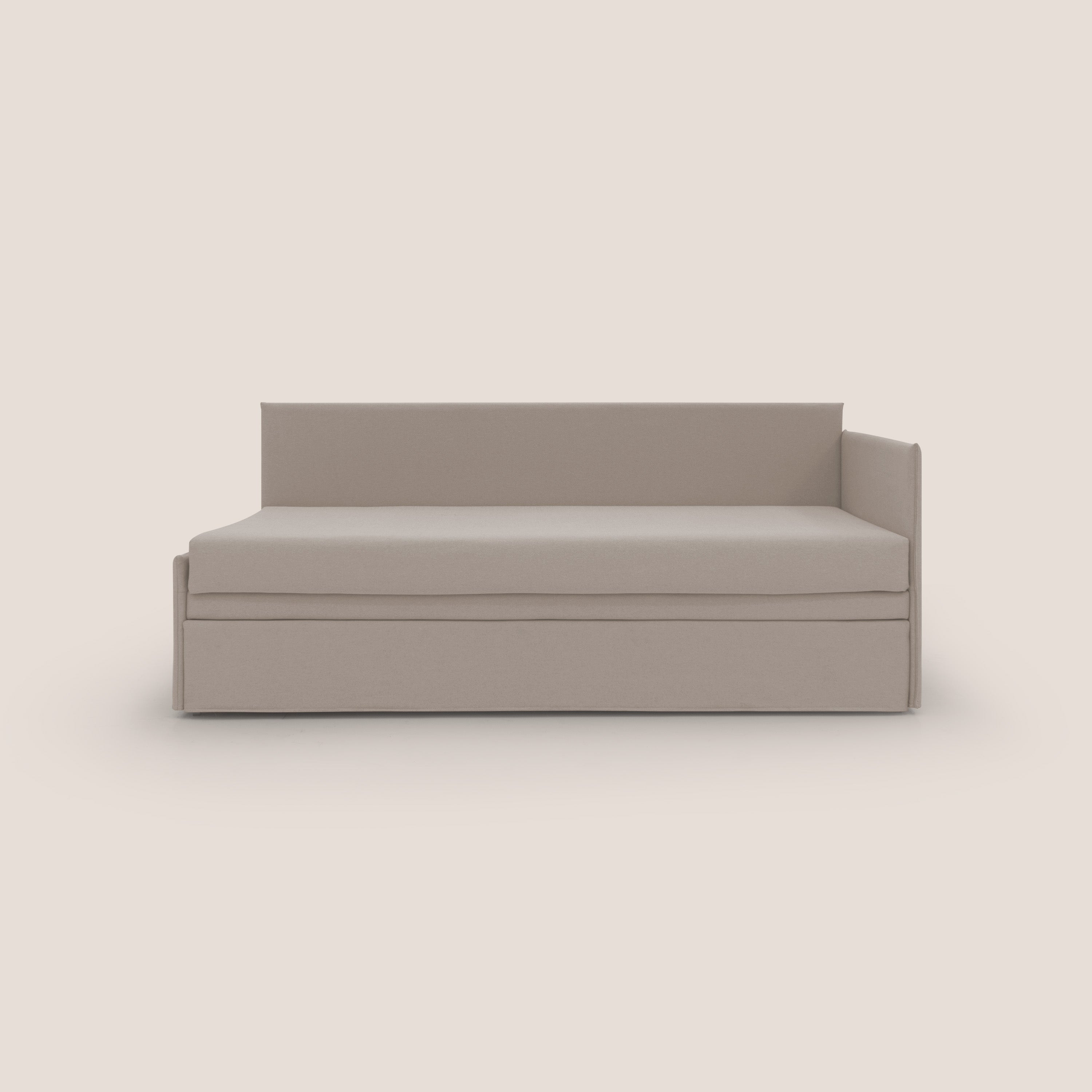 Durini Divano duplex con doppio letto in tessuto simil cotone impermeabile T13 panna - divani.store
