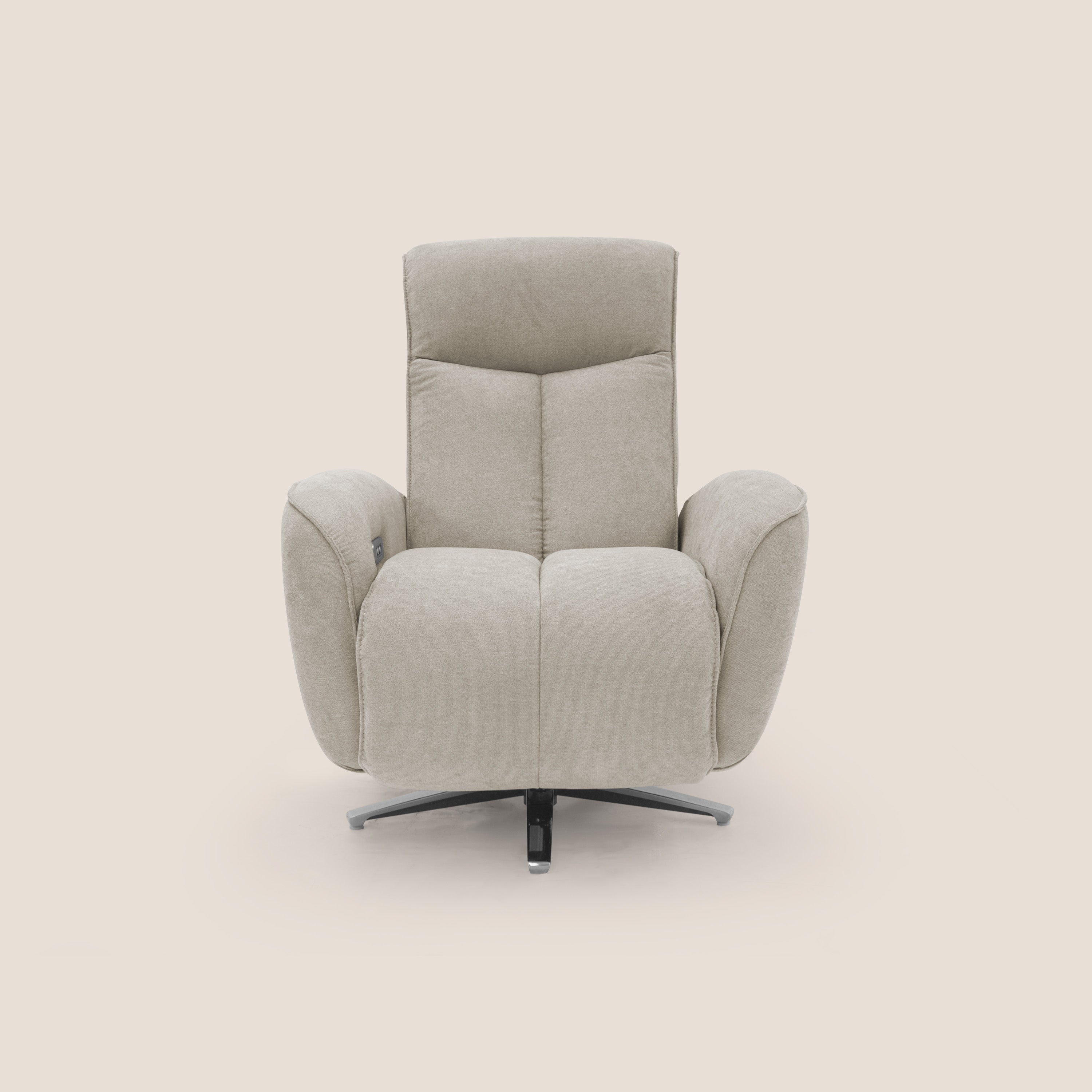 EVA Poltroncina RELAX in morbido tessuto impermeabile T02 panna - divani.store