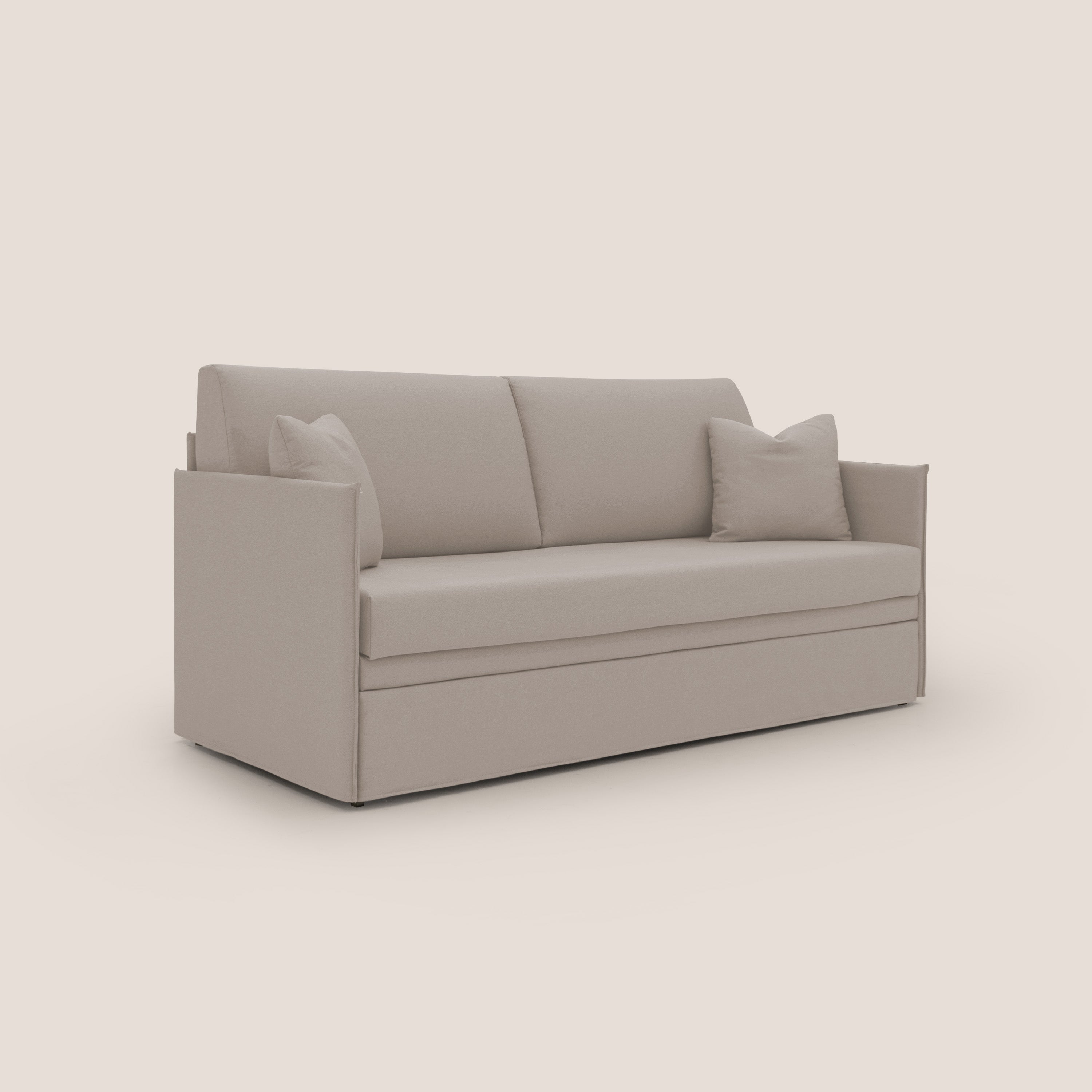 Tortona Divano duplex con doppio letto in tessuto simil cotone impermeabile T13 panna - divani.store