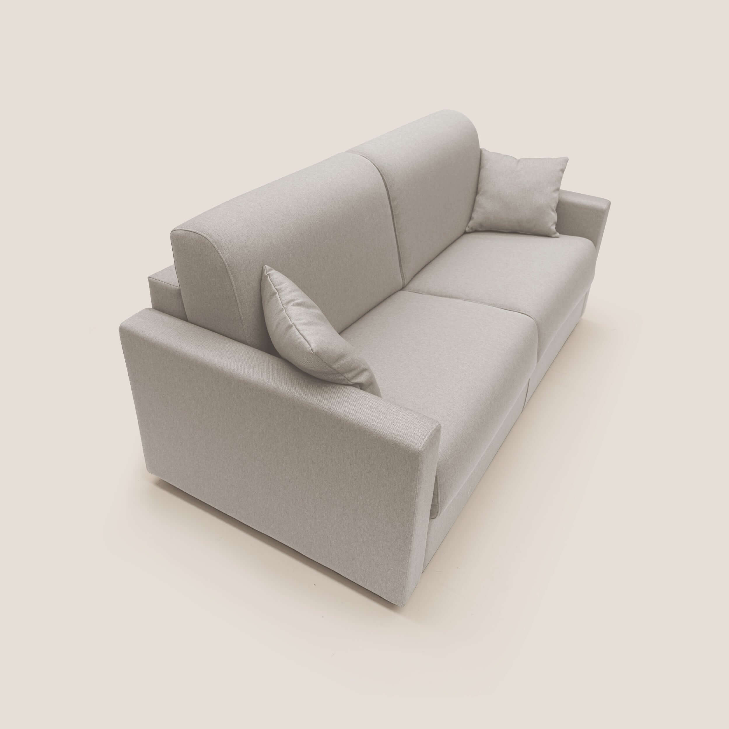 Chris Divano letto matrimoniale in tessuto impermeabile T13 panna - divani.store