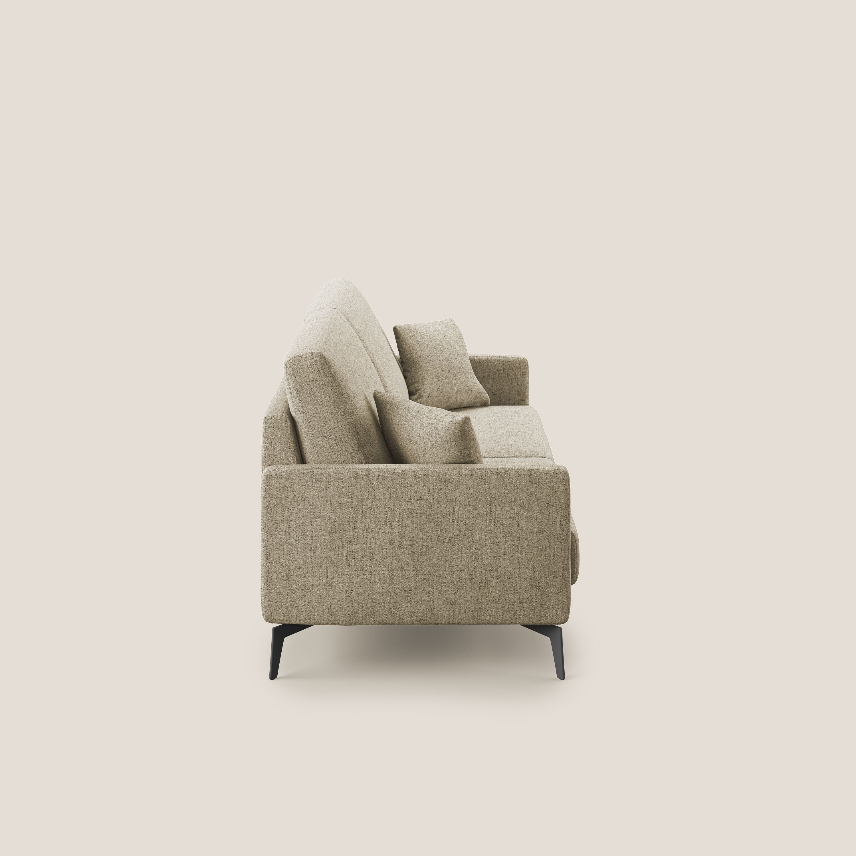 Saturno divano moderno in tessuto morbido impermeabile T03 beige - divani.store