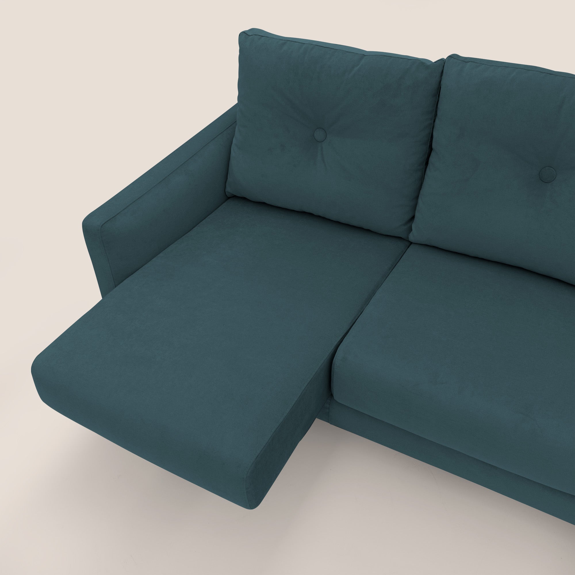 Matisse Divano angolare con sedute scorrevoli in tessuto morbido smacchiabile T17 - divani.store