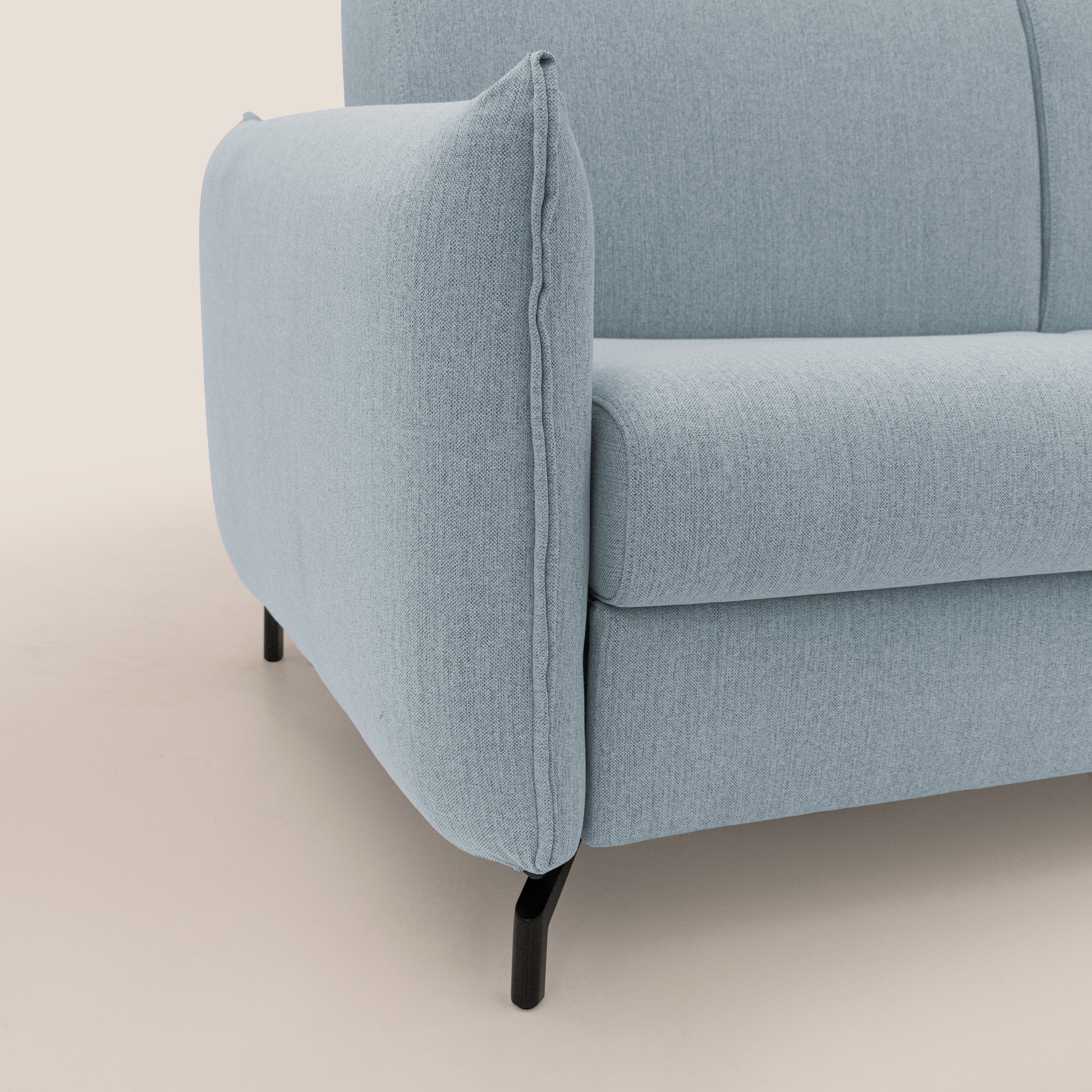 Scarlet divano letto in tessuto misto cotone impermeabile T19 carta da zucchero - divani.store