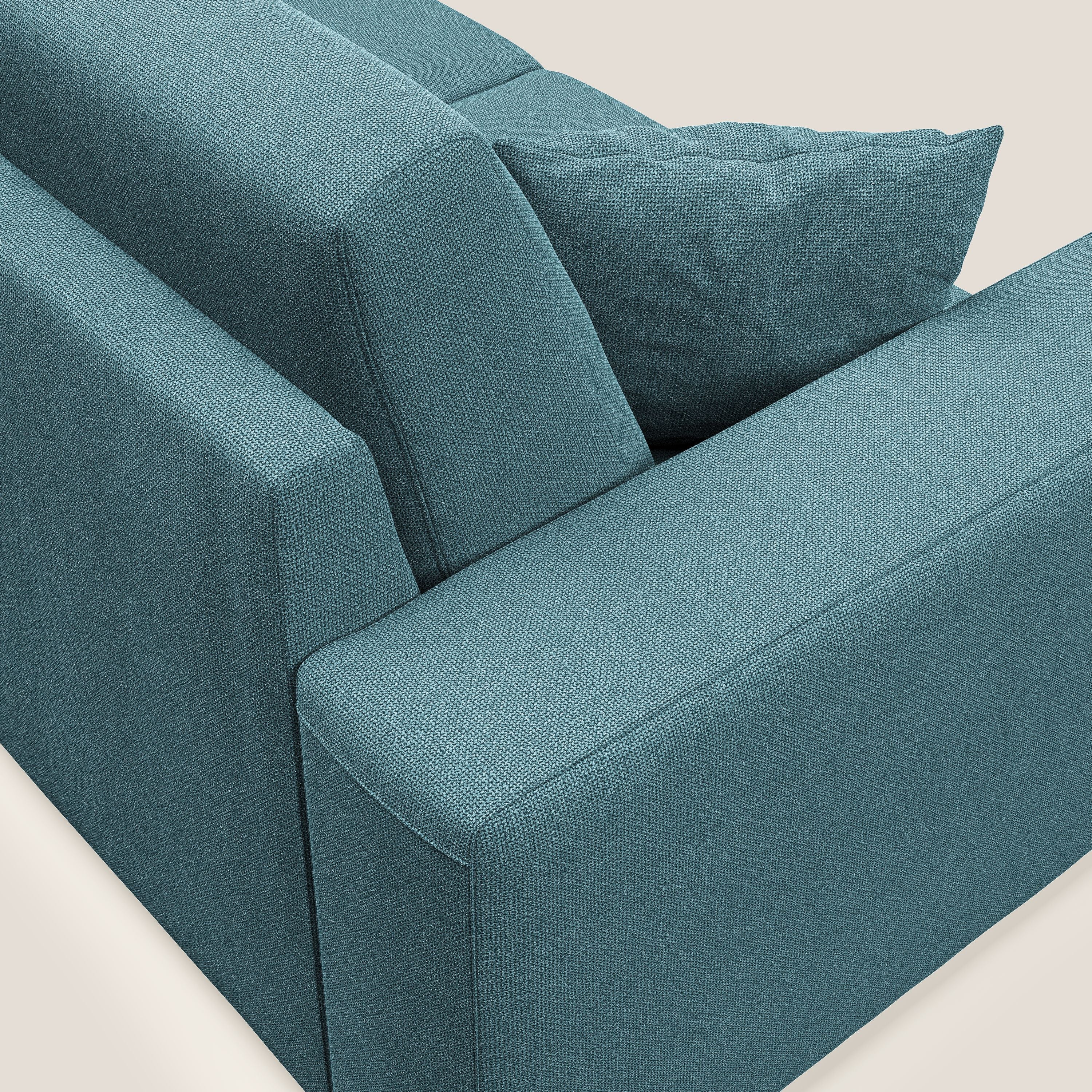 Marte divano in tessuto smacchiabile impermeabile T08 azzurro - divani.store