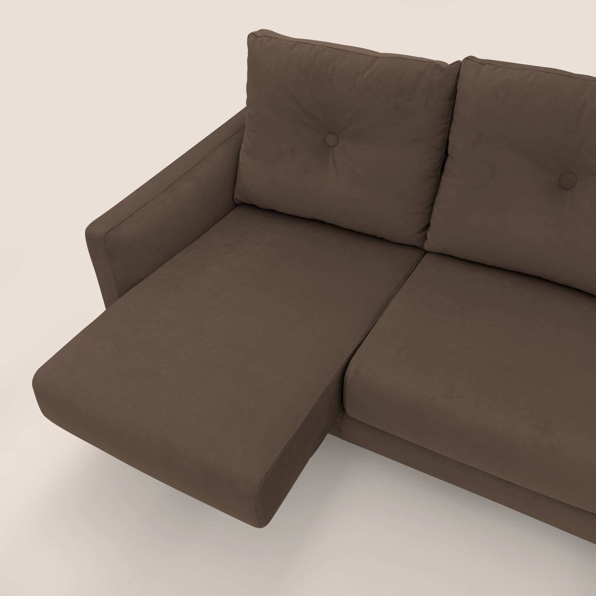 Matisse Divano angolare con sedute scorrevoli in tessuto morbido smacchiabile T17 - divani.store