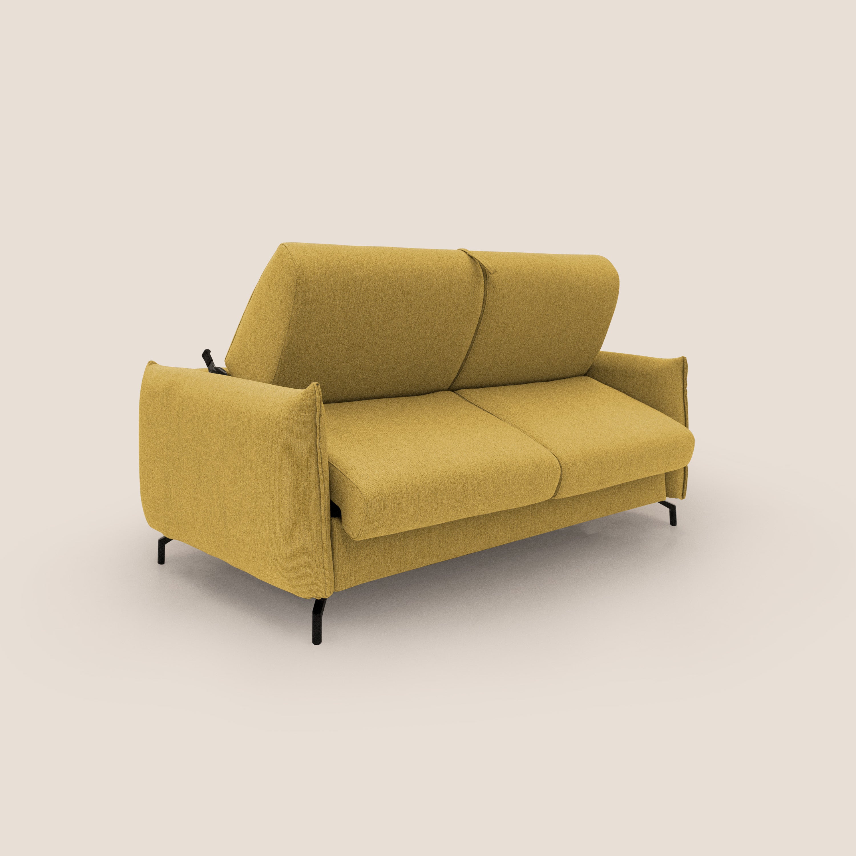 Scarlet Schlafsofa aus wasserfestem Baumwollmischgewebe T19 gelb