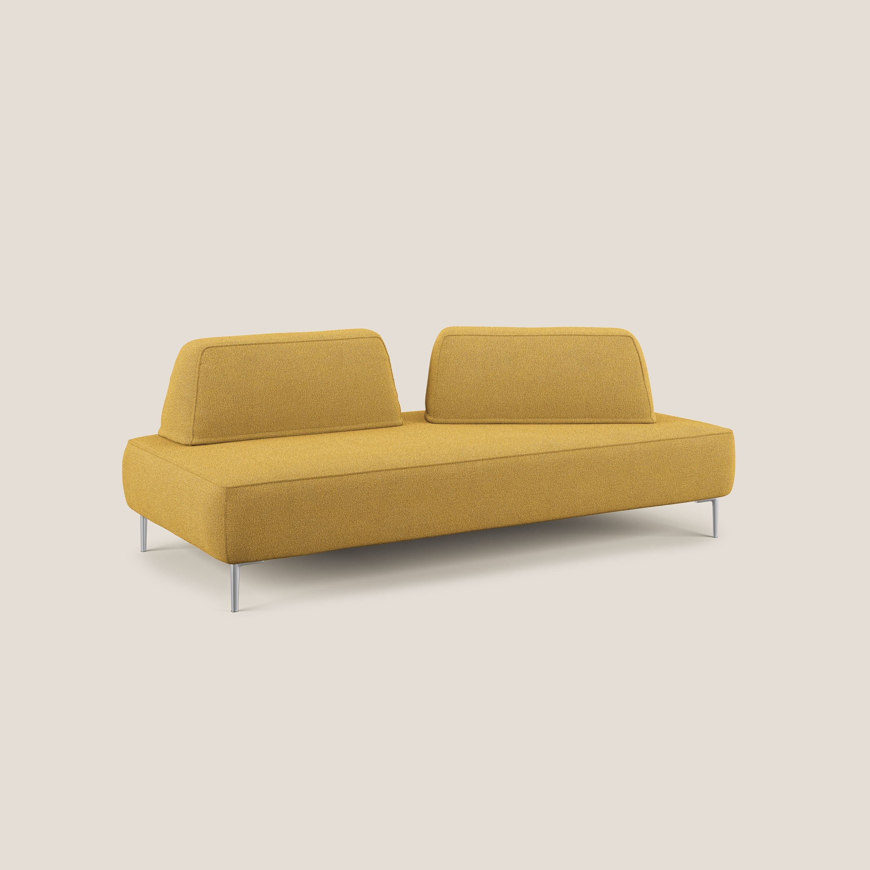 Newton divano modulare con schienali movibili T07 giallo - divani.store