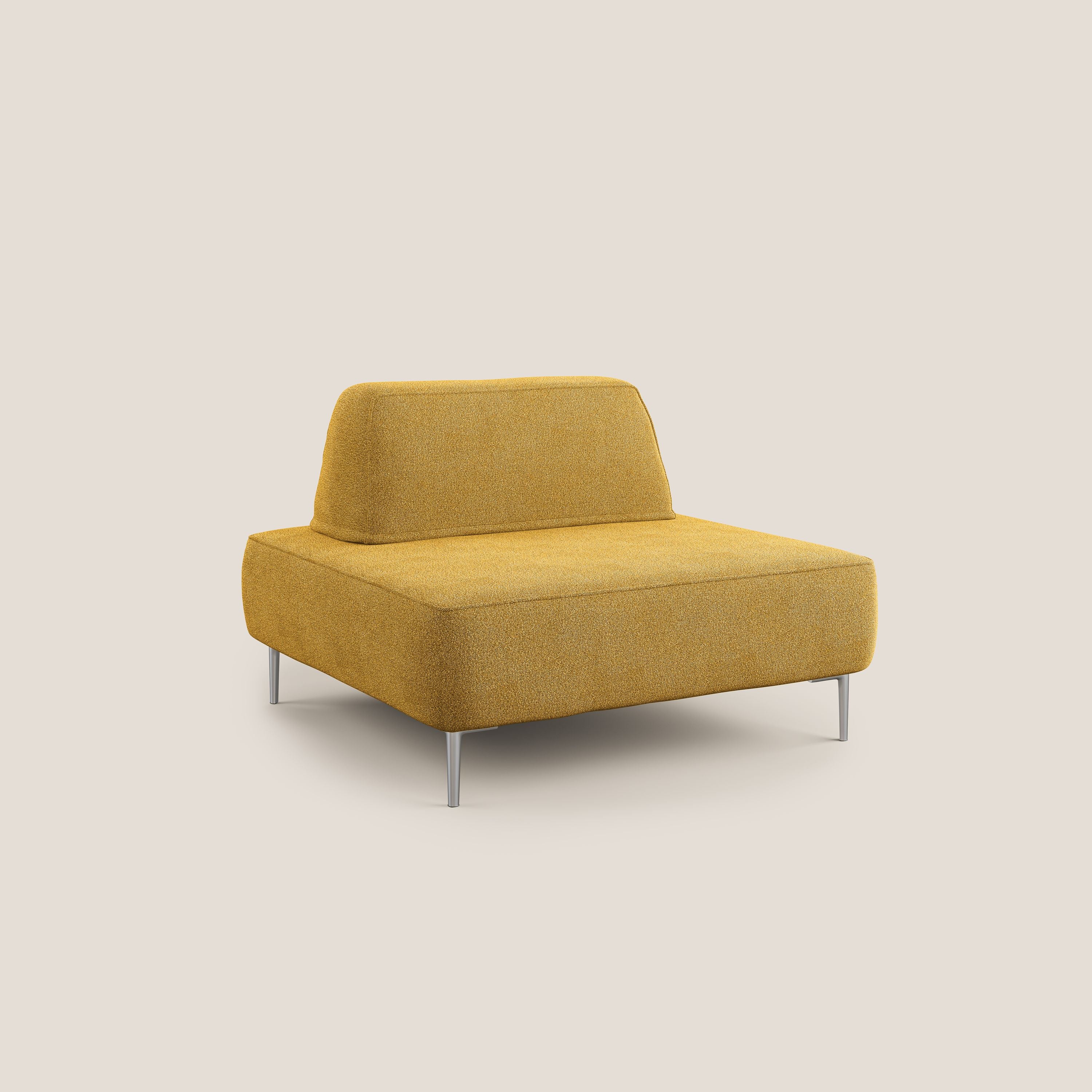 Newton poltrona modulare con schienali movibili T07 giallo - divani.store