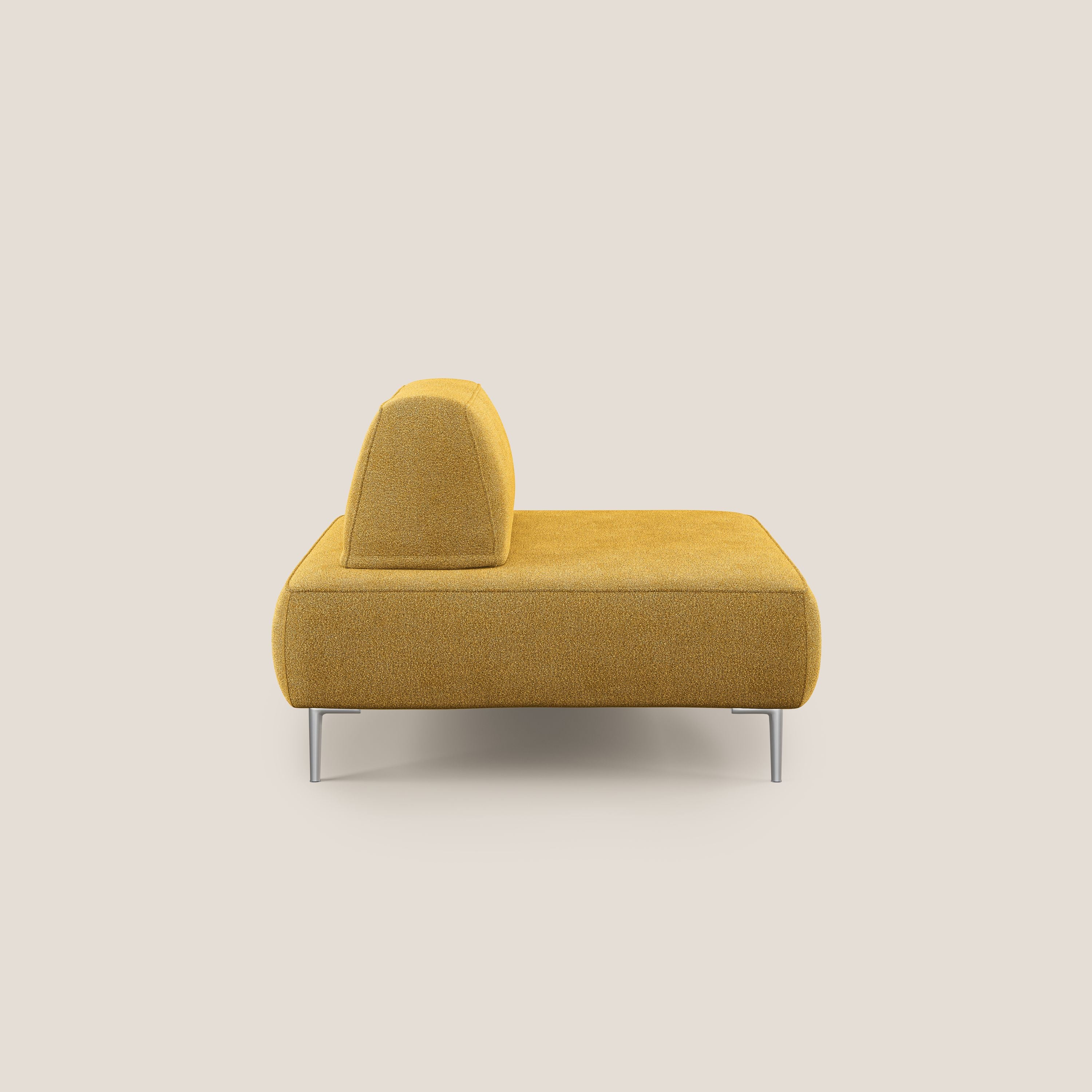 Newton poltrona modulare con schienali movibili T07 giallo - divani.store
