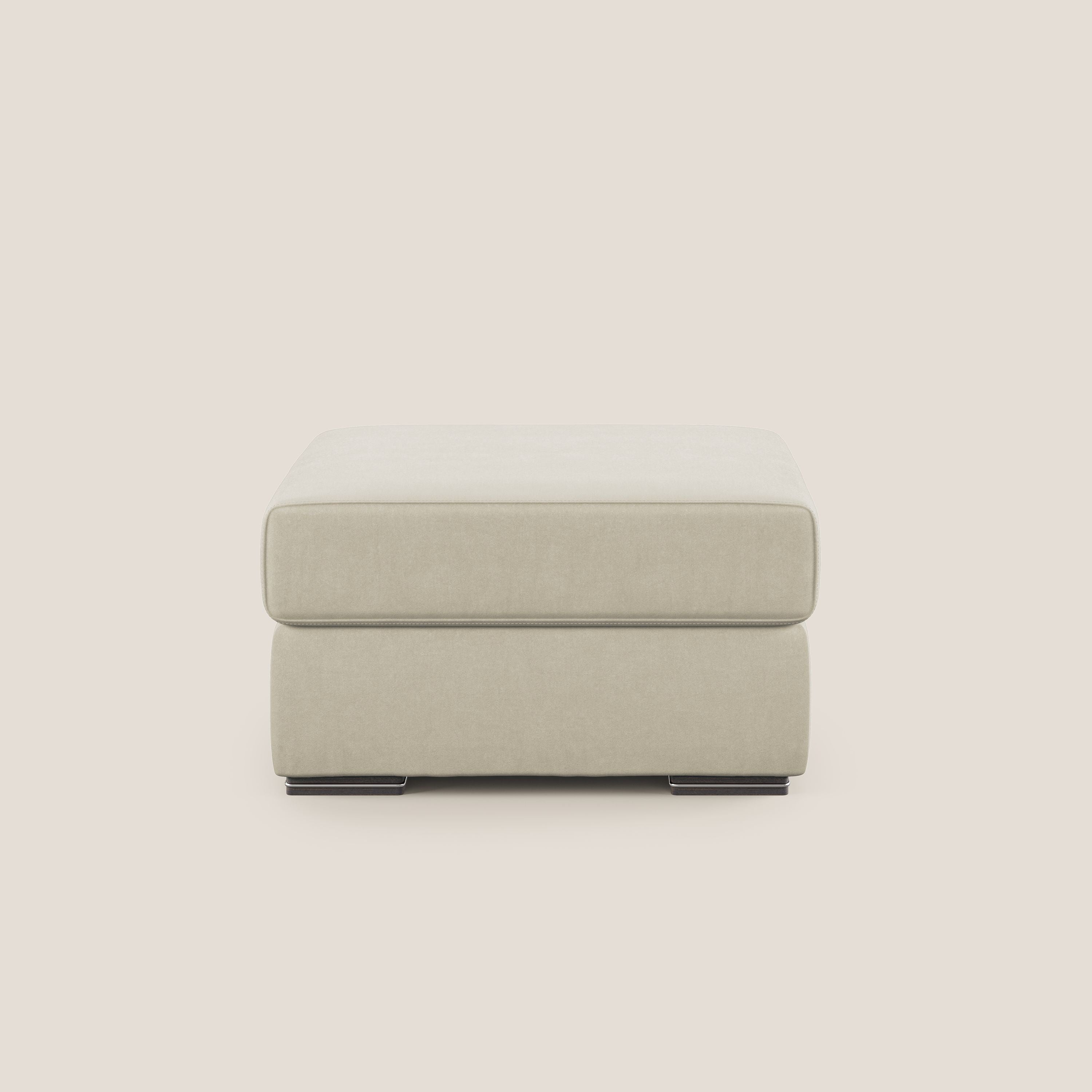 Shop online Sun pouf apribile contenitore in microfibra smacchiabile T11 panna - divani.store