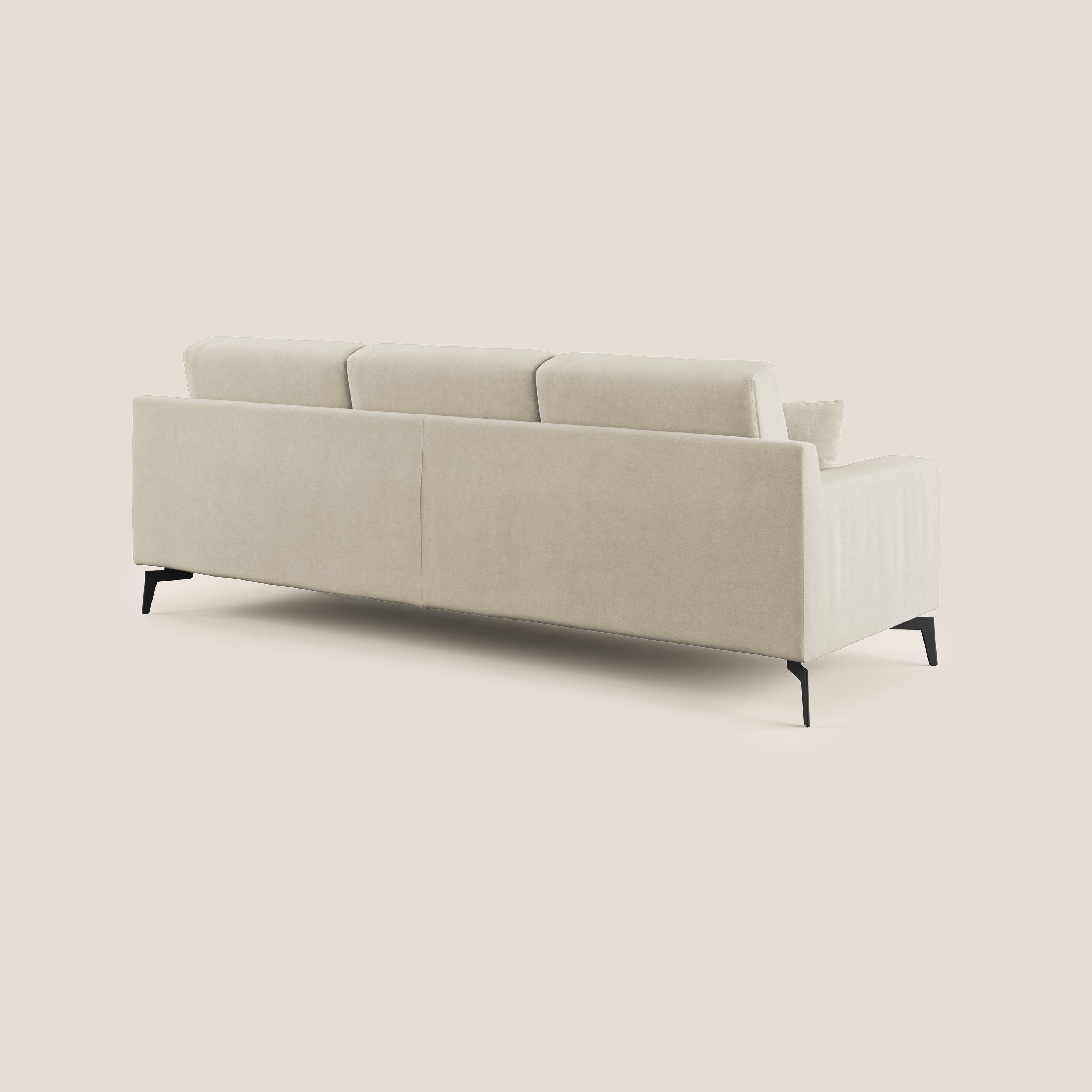 Prestige divano angolare reversibile in microfibra smacchiabile T11 panna - divani.store