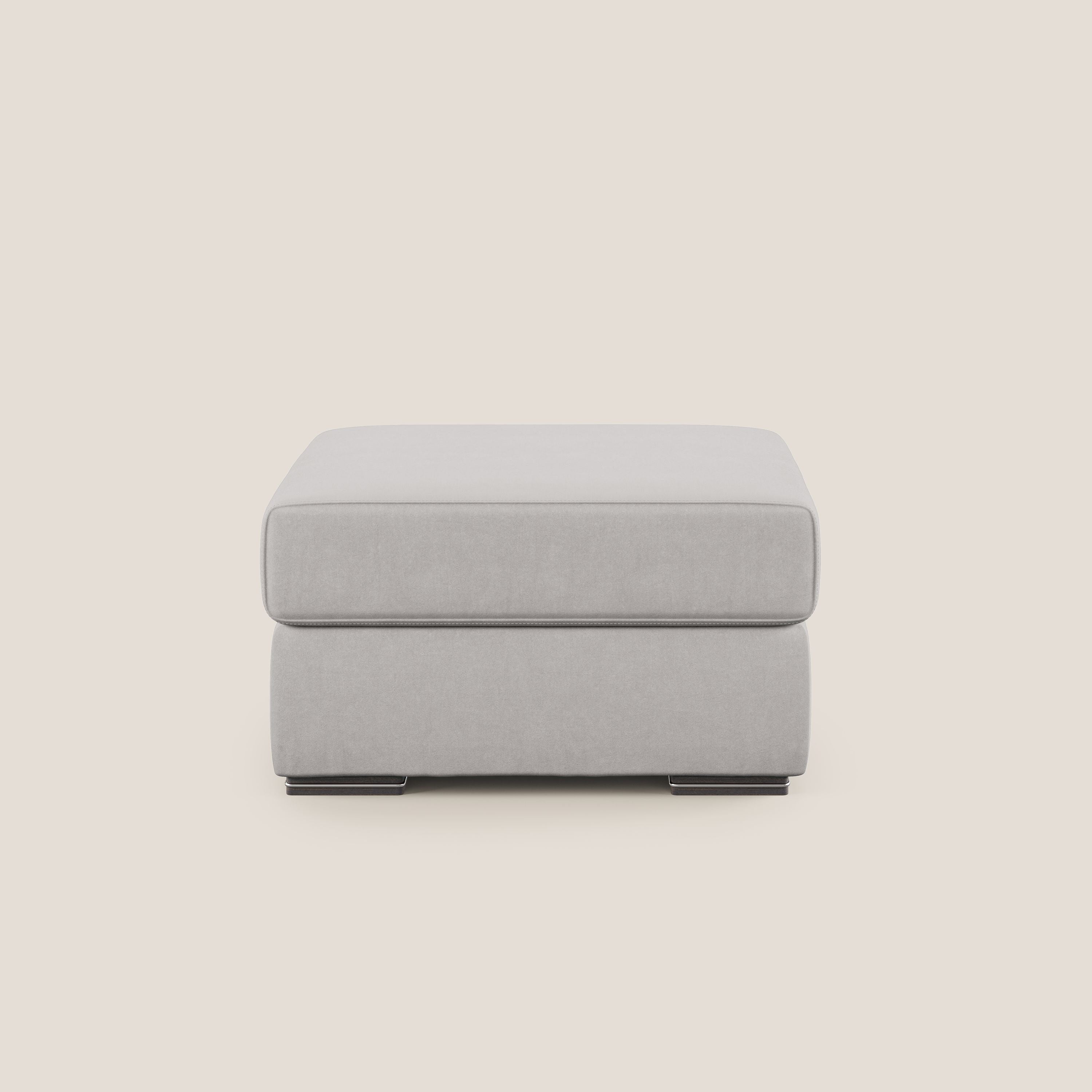 Shop online Sun pouf apribile contenitore in microfibra smacchiabile T11 grigio chiaro - divani.store