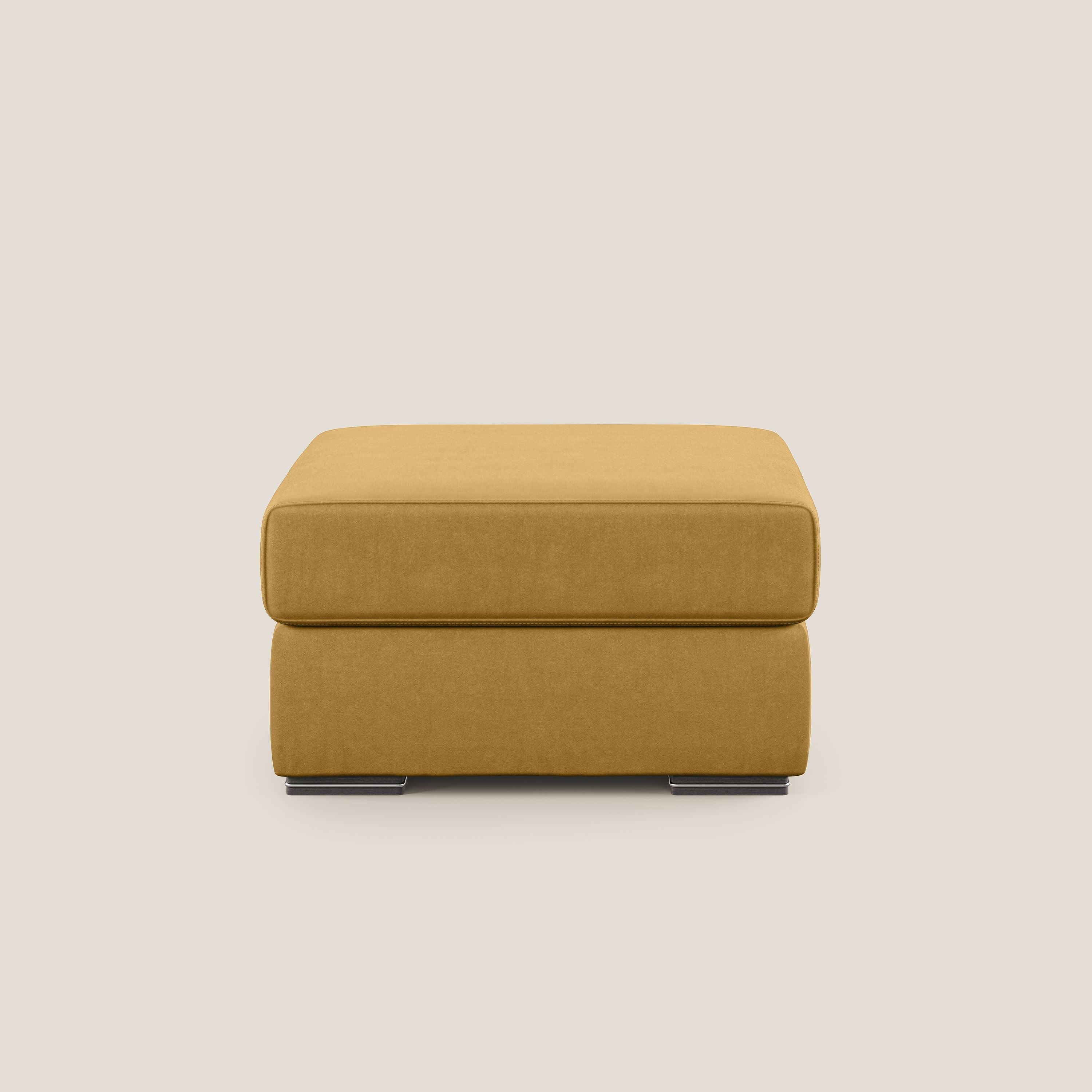 Shop online Sun pouf apribile contenitore in microfibra smacchiabile T11 giallo - divani.store