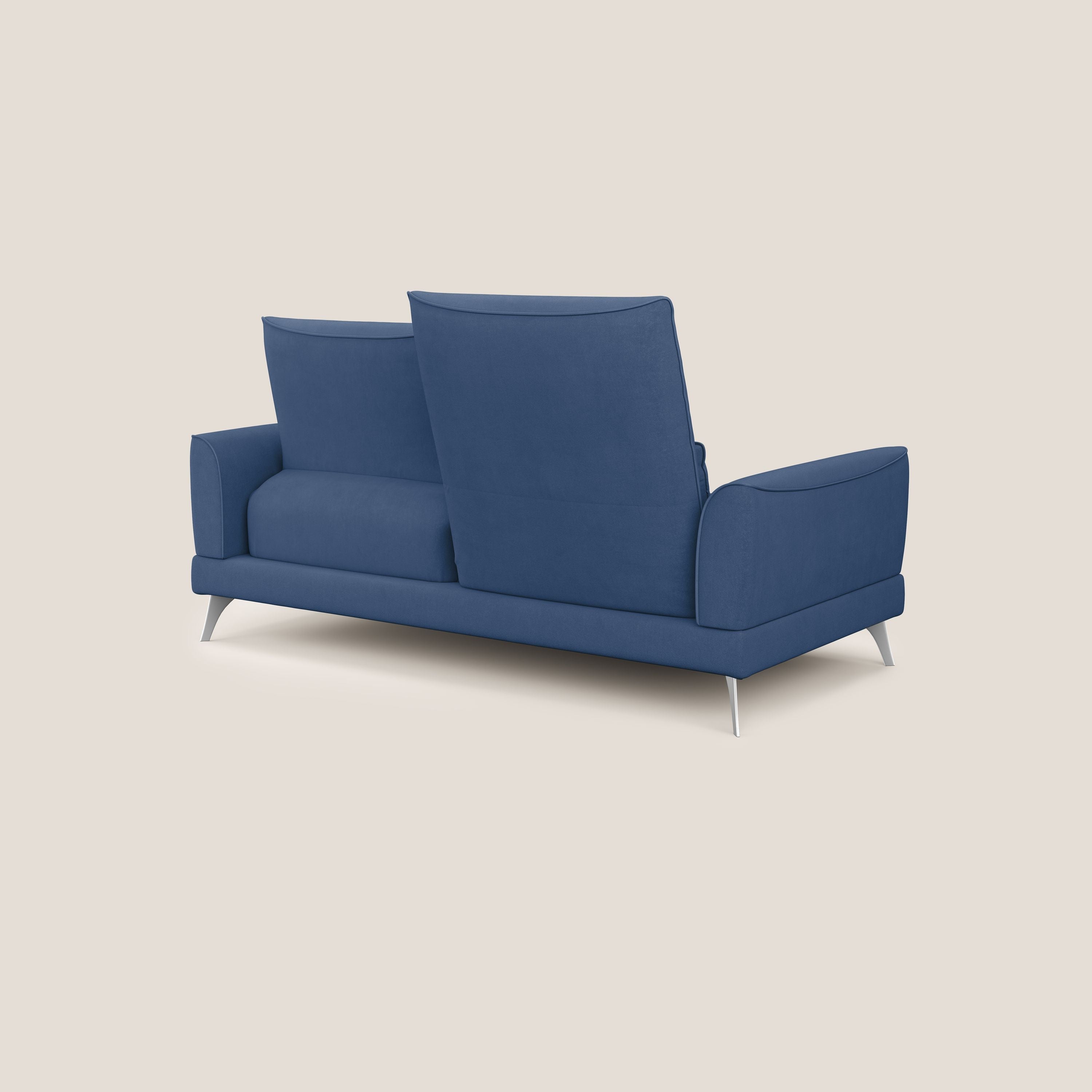 Tommy Divano relax con schienali traslanti in microfibra smacchiabile T11 blu - divani.store