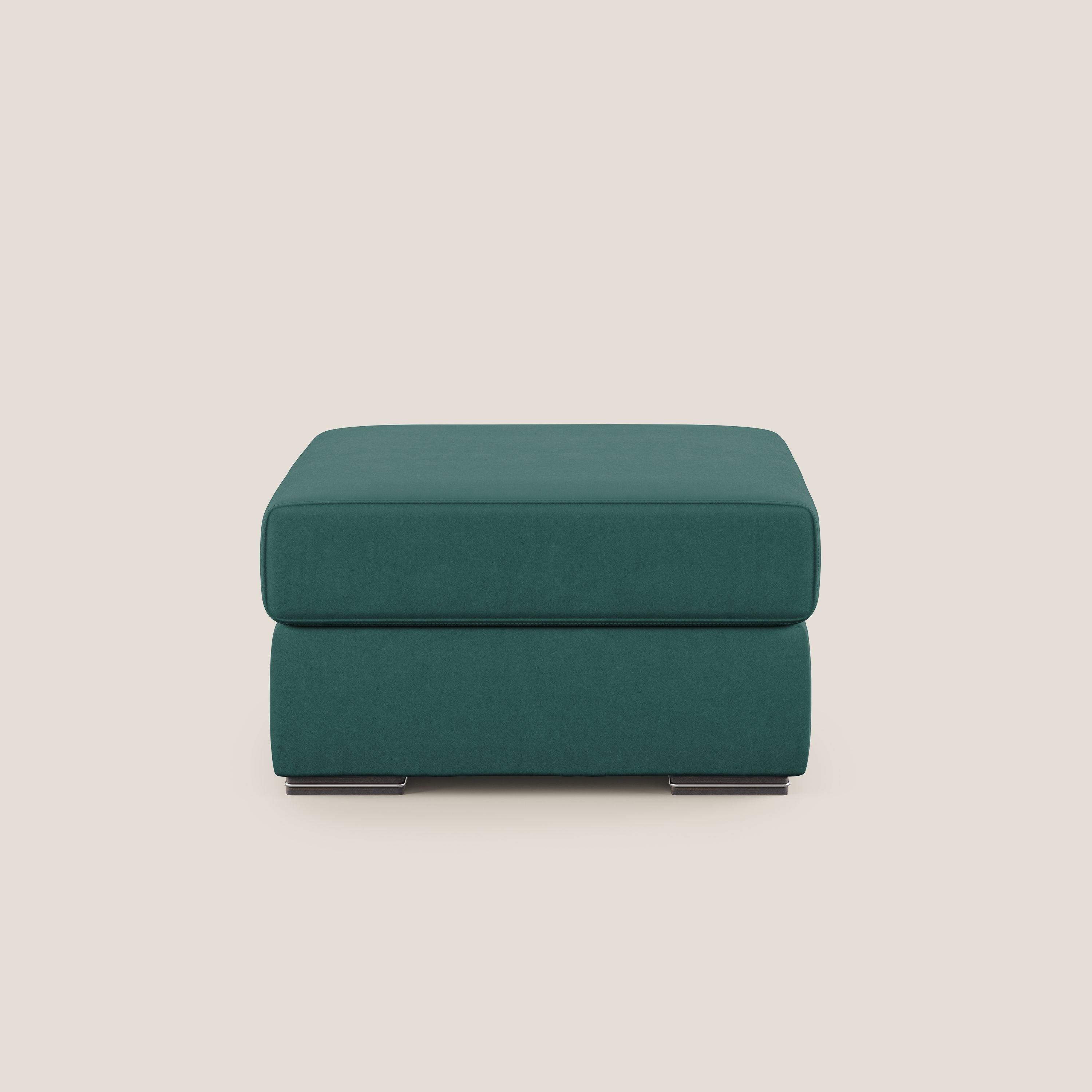Shop online Sun pouf apribile contenitore in microfibra smacchiabile T11 petrolio - divani.store